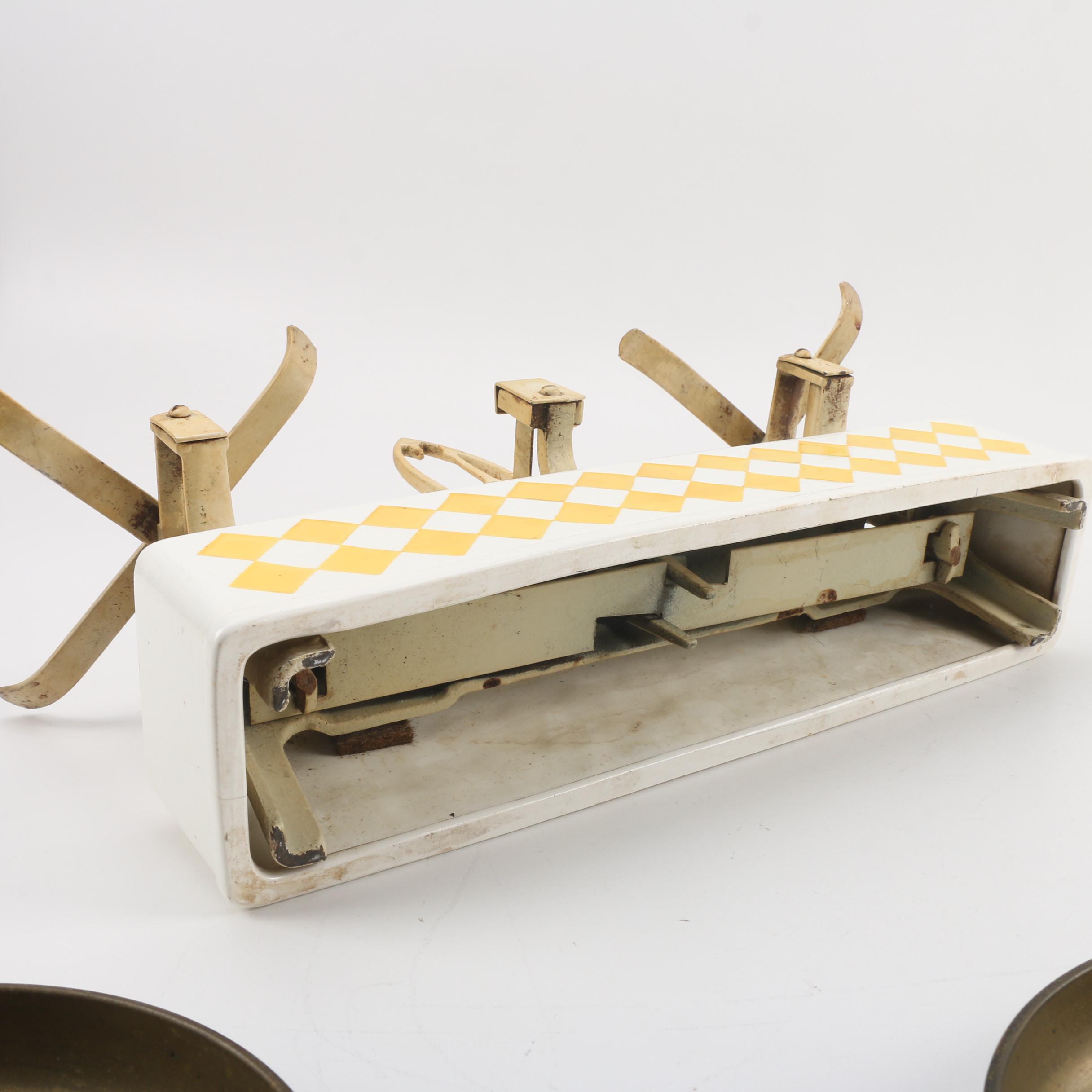 Vintage German Herzog 5kg Porcelain and Metal Scale