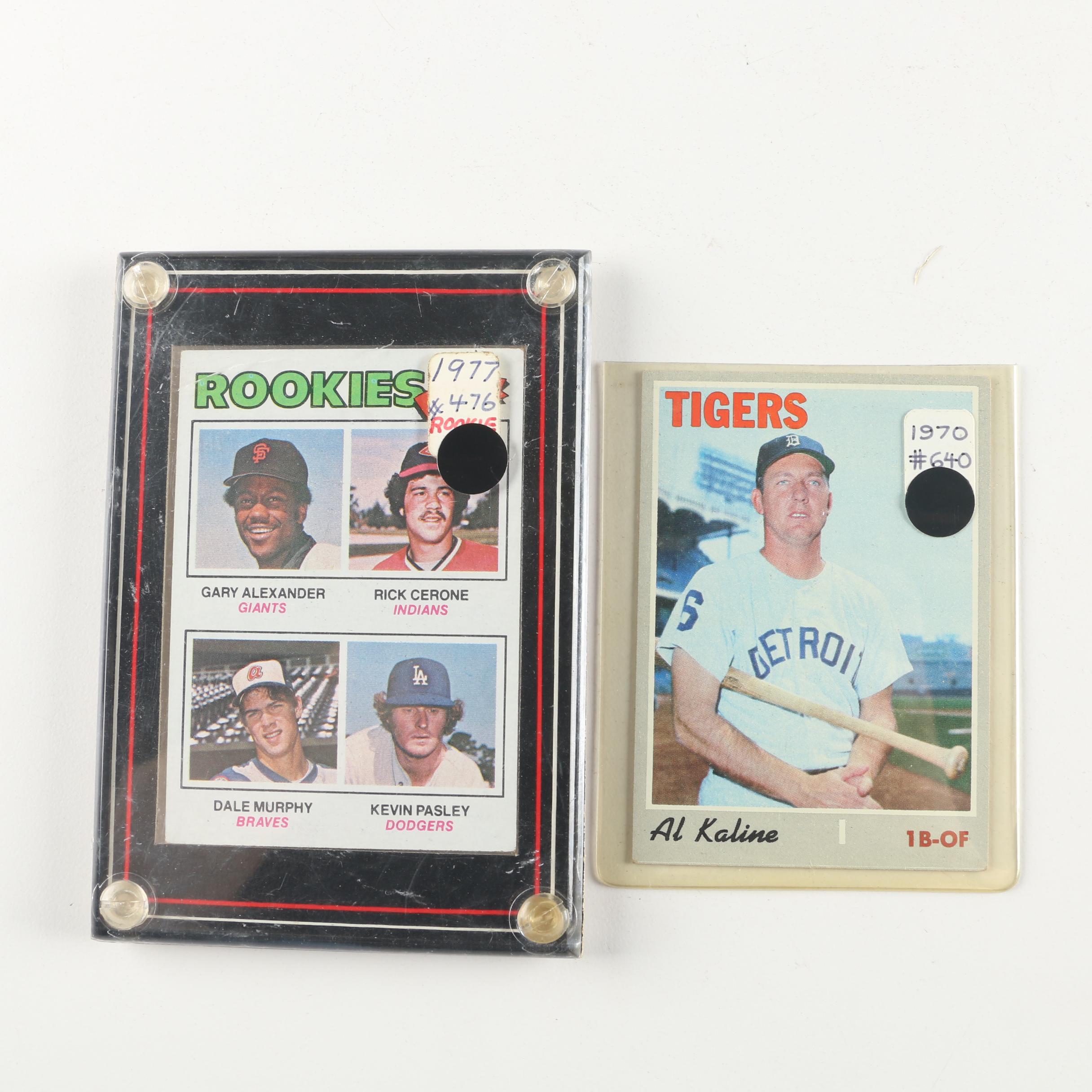 1970s Baseball Cards including Reggie Jackson and Al Kaline