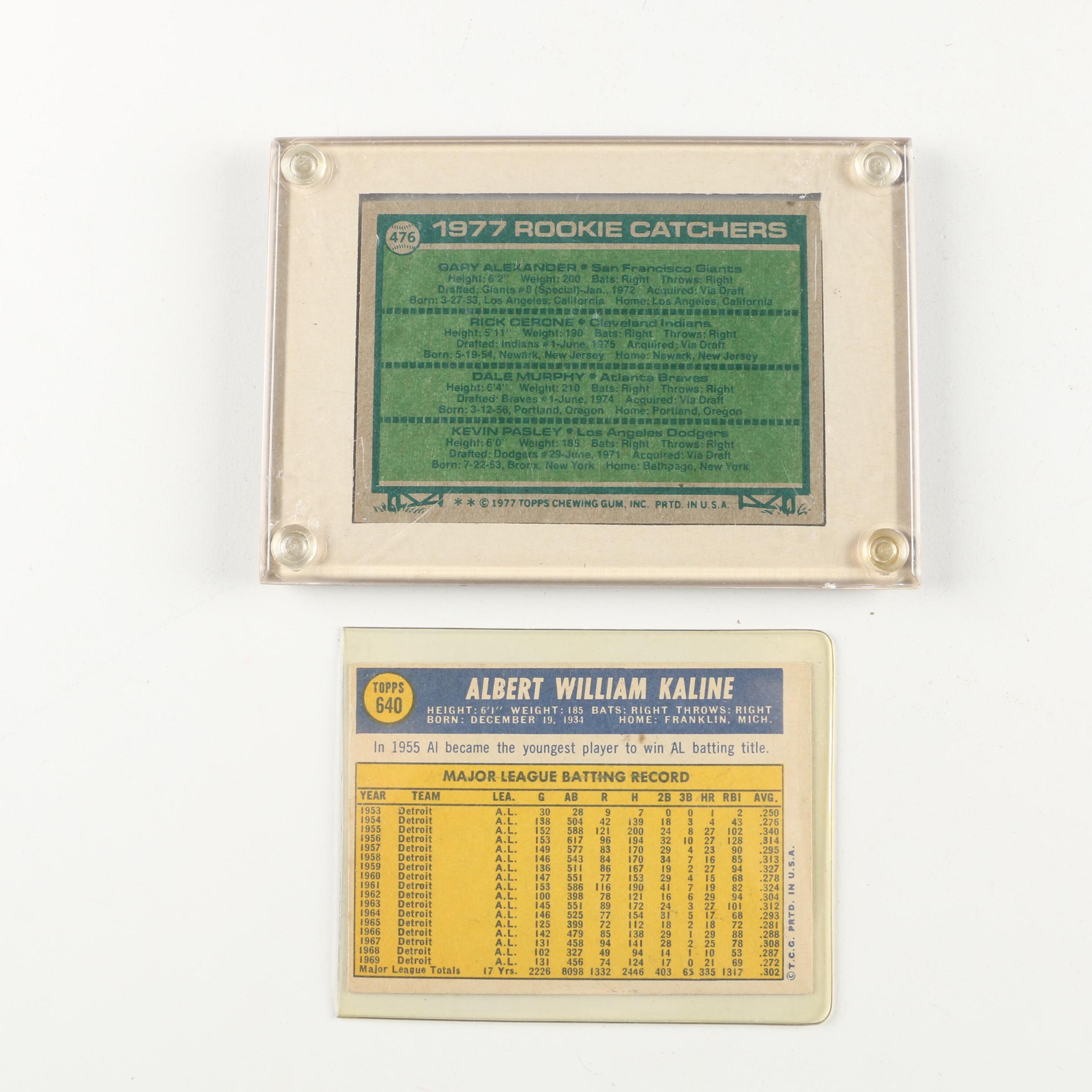 1970s Baseball Cards including Reggie Jackson and Al Kaline