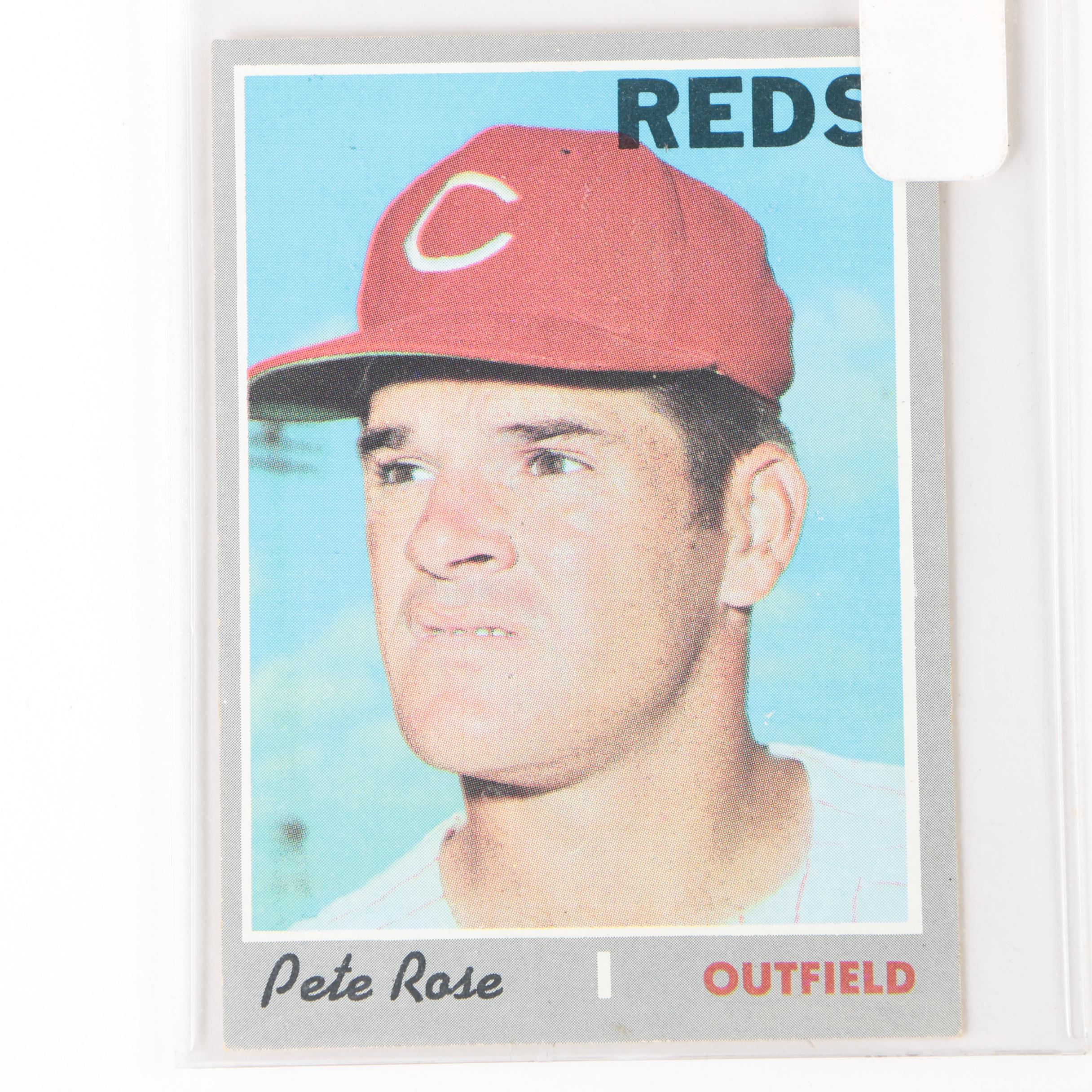 1969 and 1970 Pete Rose Baseball Trading Cards