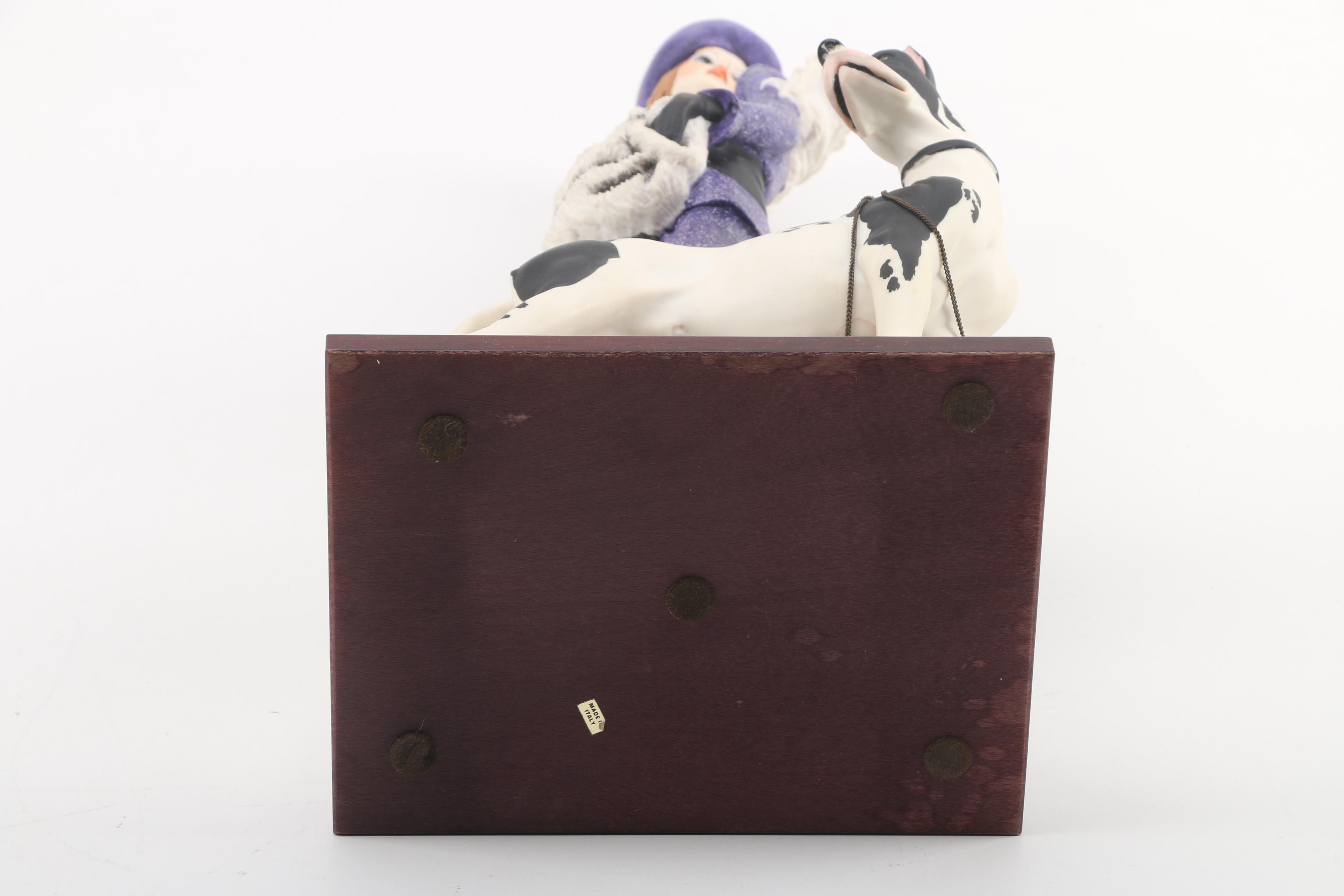 1987 Giuseppe Armani "Lady with Great Dane" Limited Edition Porcelain Figurine