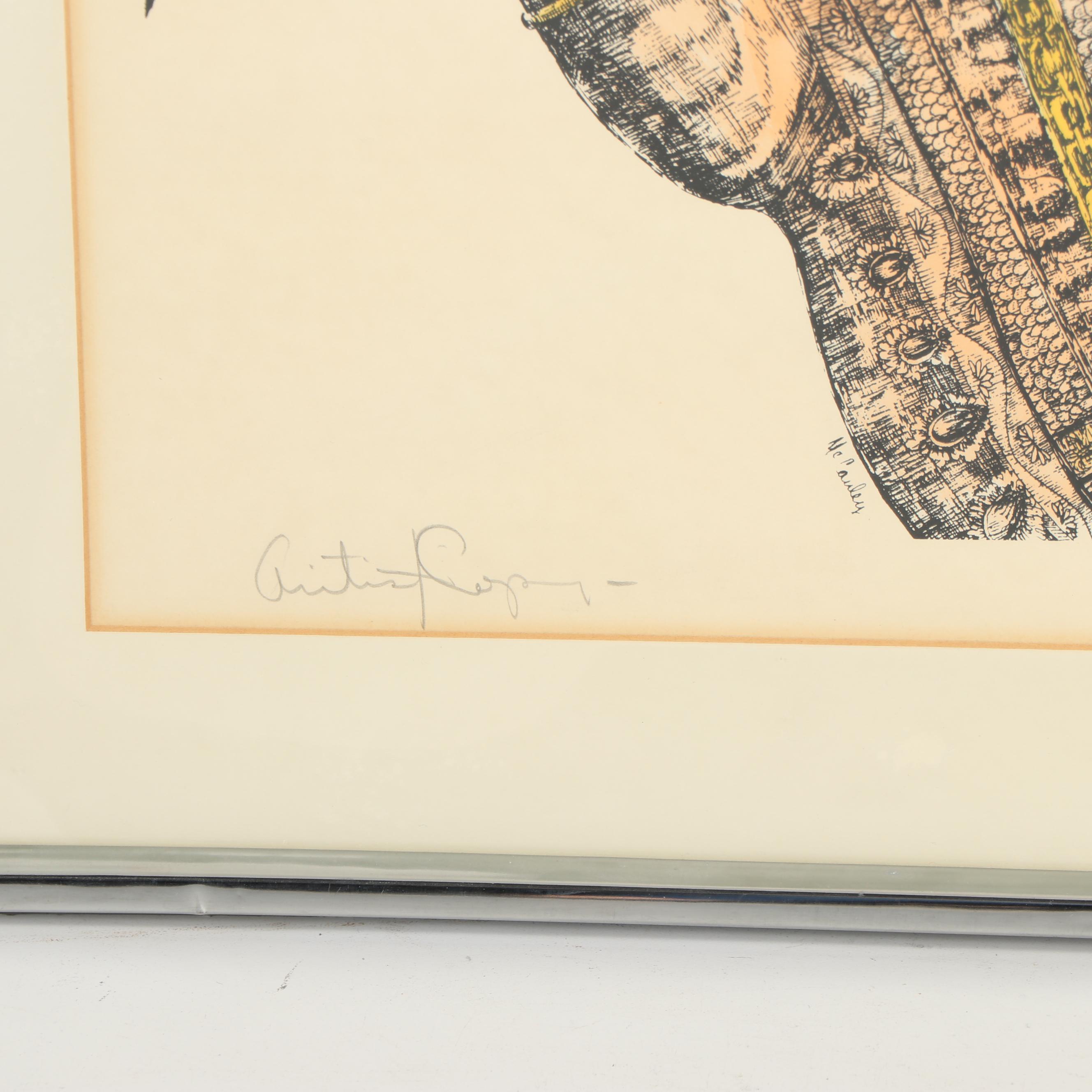 William McCauley Lithograph of Horse