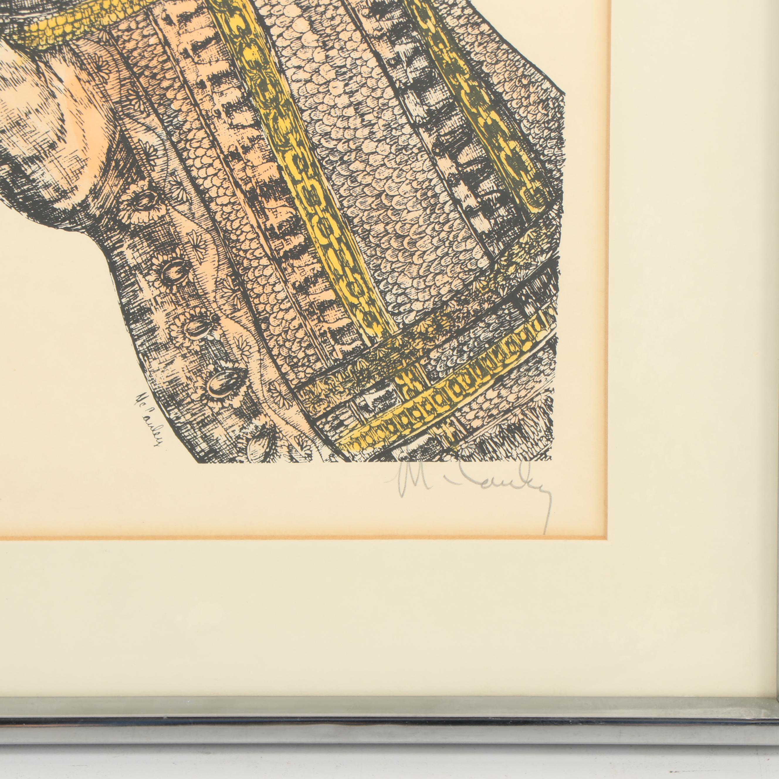 William McCauley Lithograph of Horse