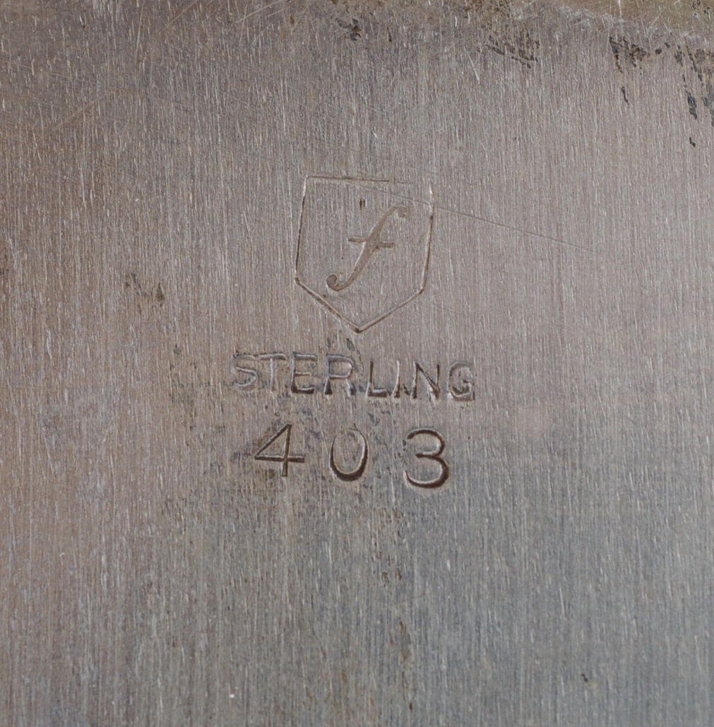 Michael C. Fina Danish Modern Style Sterling Silver Cake Plate