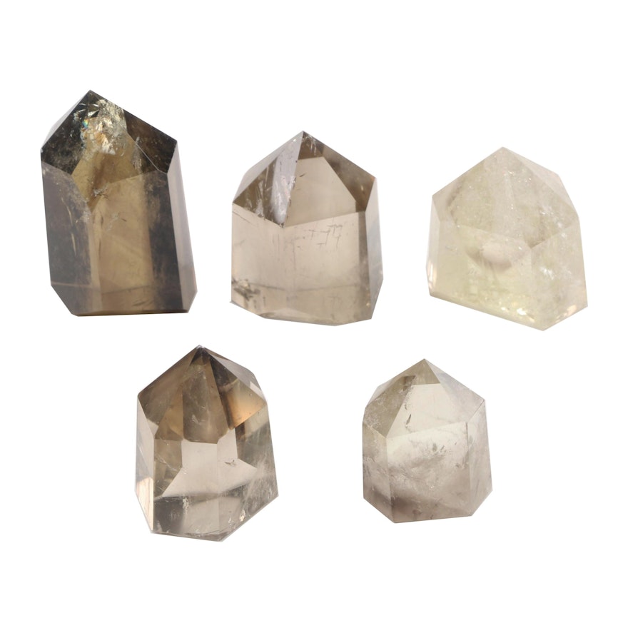 Cut Smoky Quartz Specimens