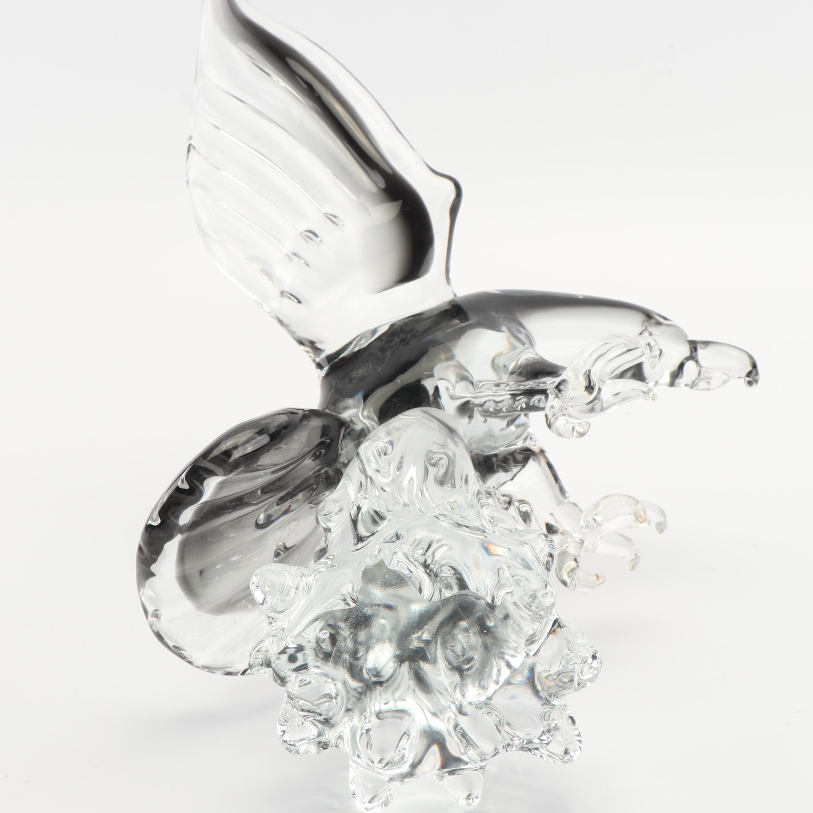 Blown Glass Eagle Sculpture