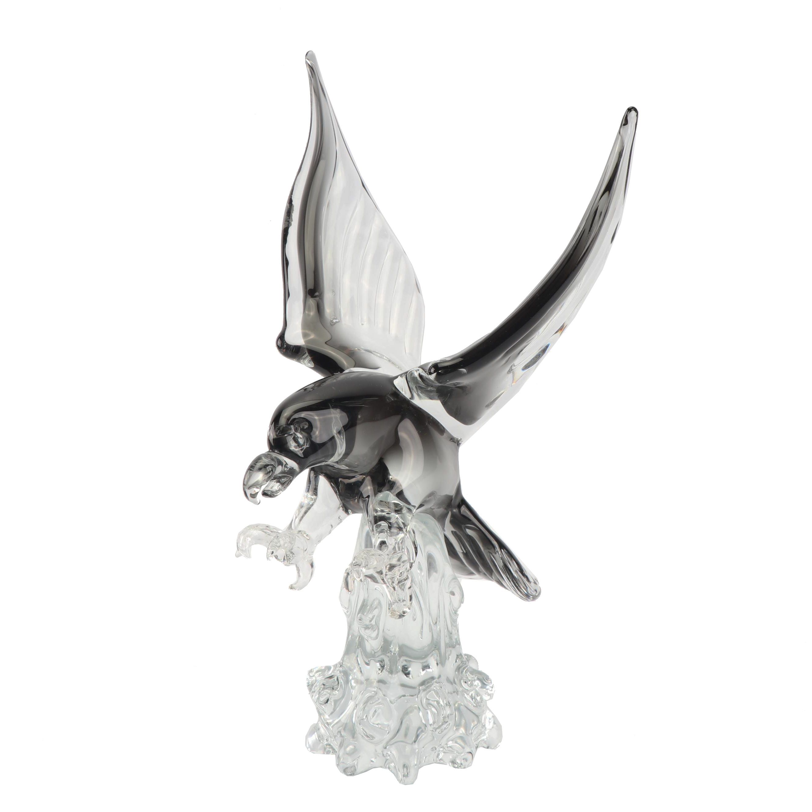 Blown Glass Eagle Sculpture