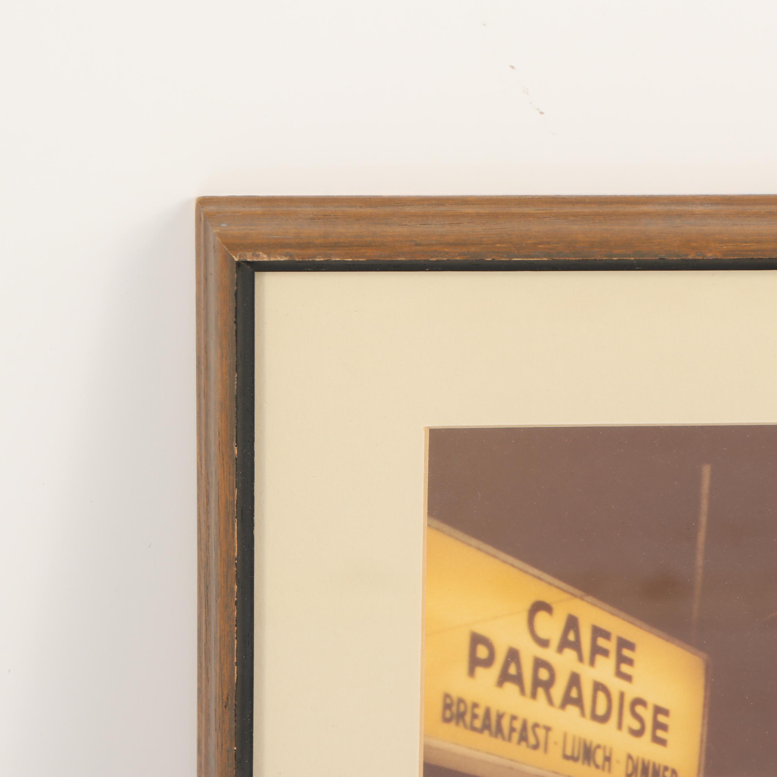 Paul Chesley Color Photograph of Paradise Cafe, Honolulu, Hawaii