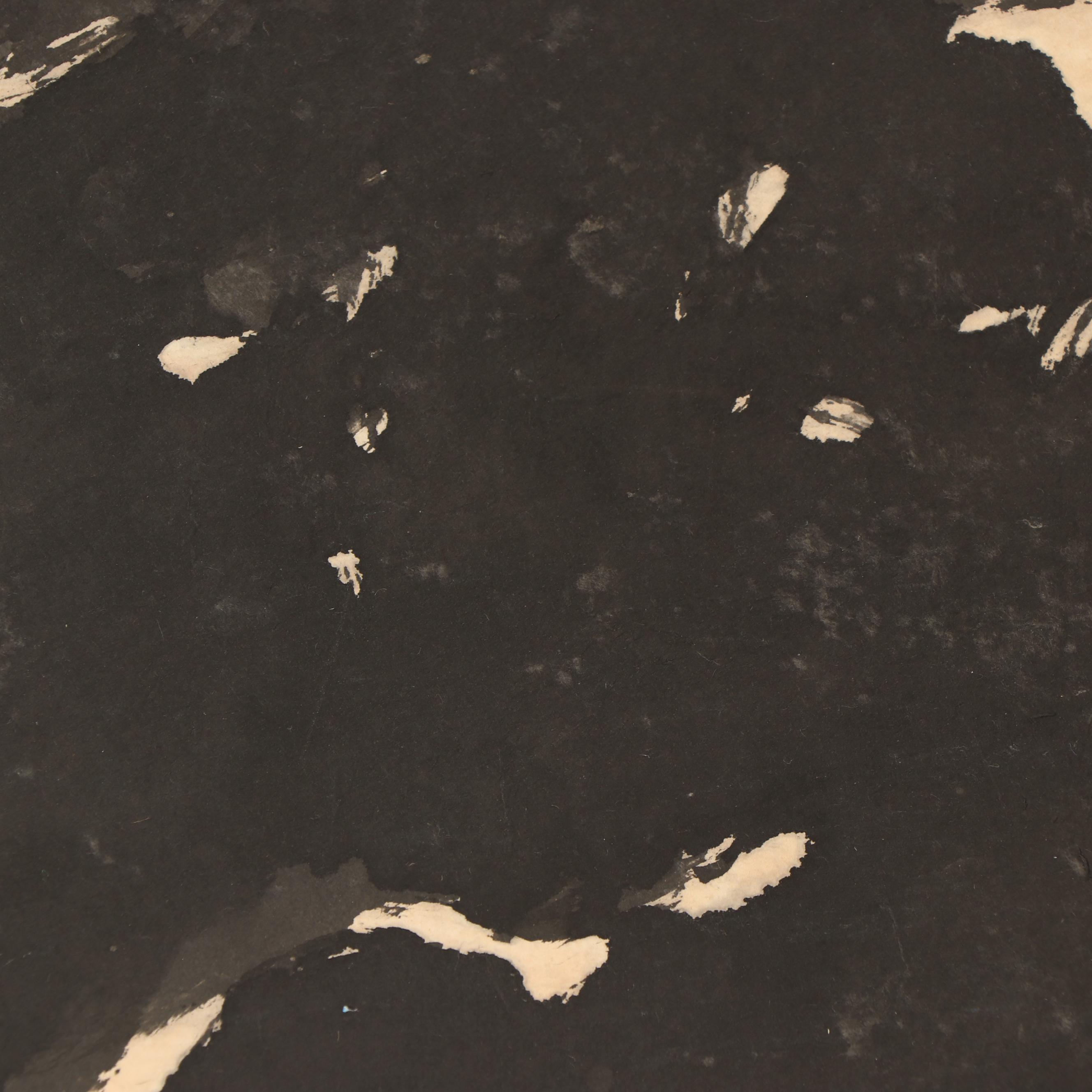 East Asian Hand-Painted Longevity Hanging Scroll