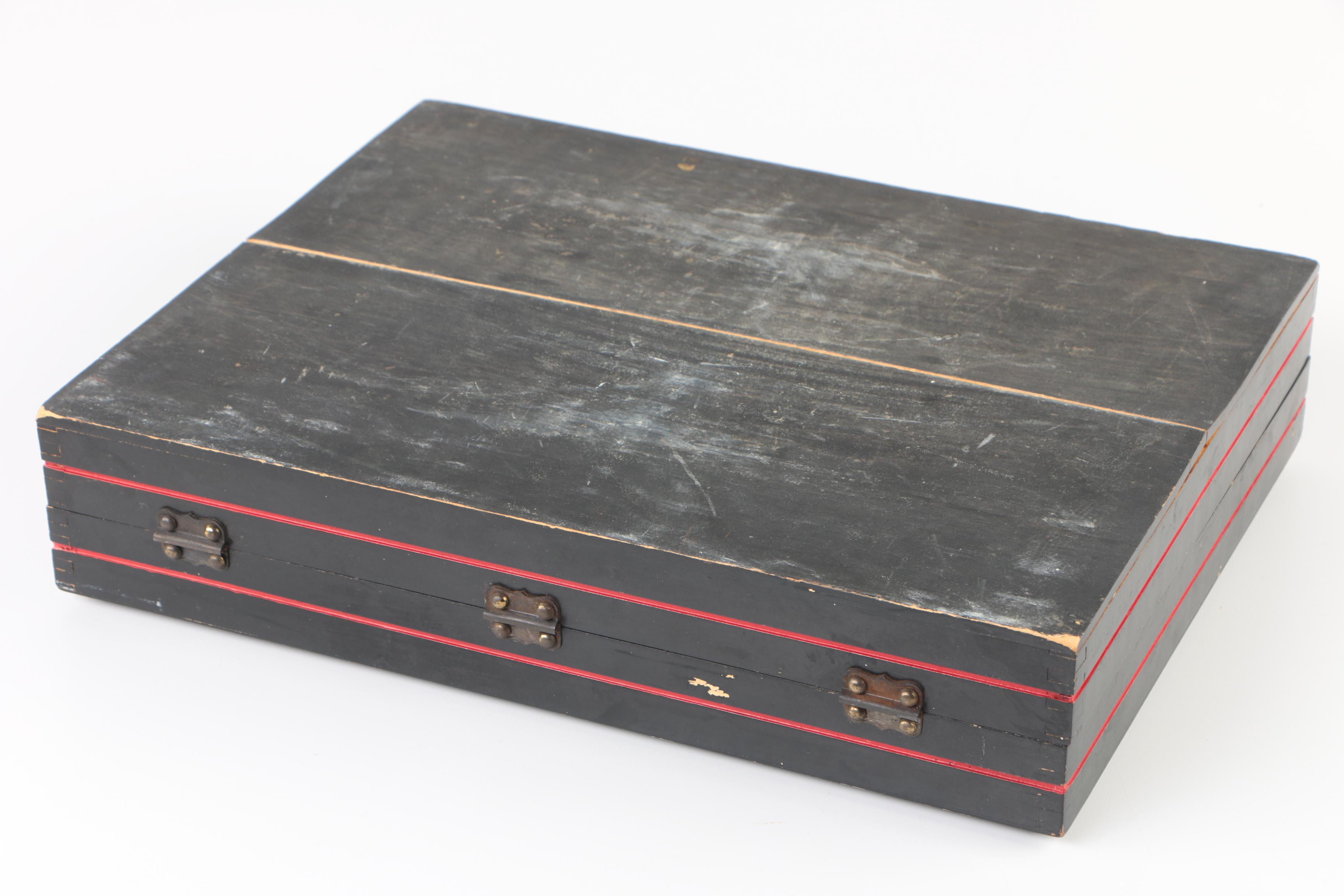 Vintage Wm. A. Rogers "Flowertime" Silver Plate Flatware Set with Chest