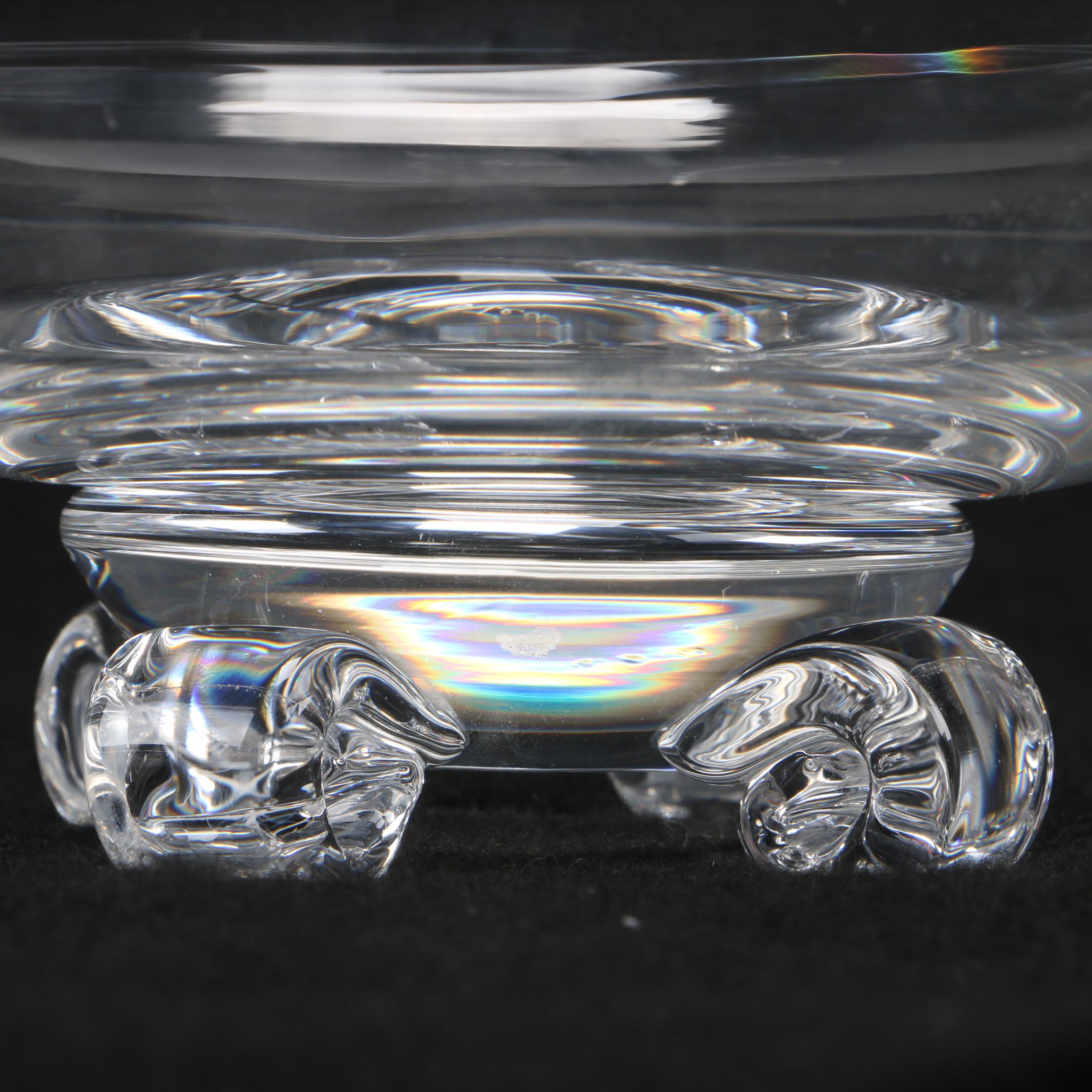 Steuben Glass Footed Bowl