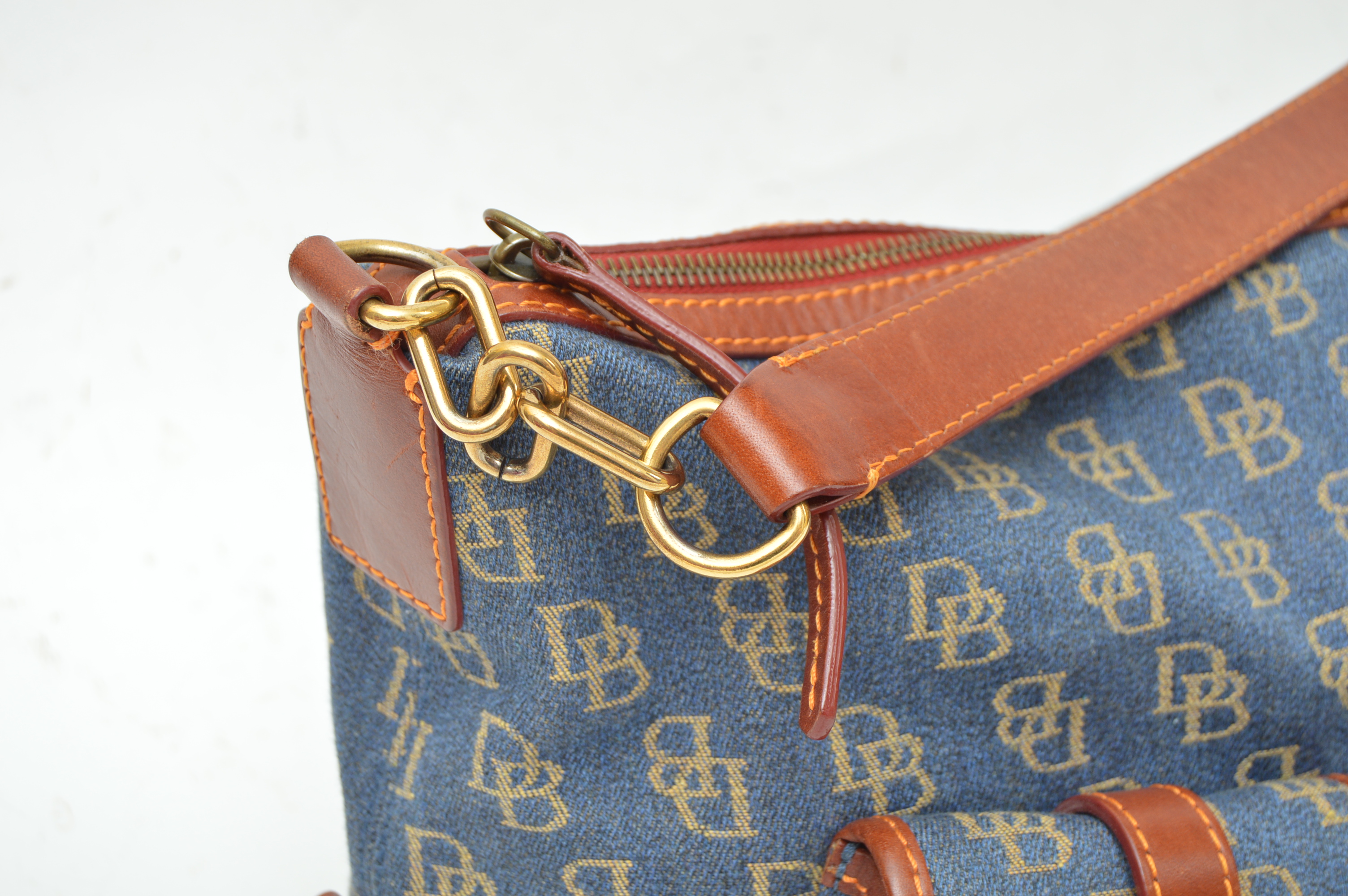 Dooney & Bourke Signature Canvas and Leather Shoulder Bag