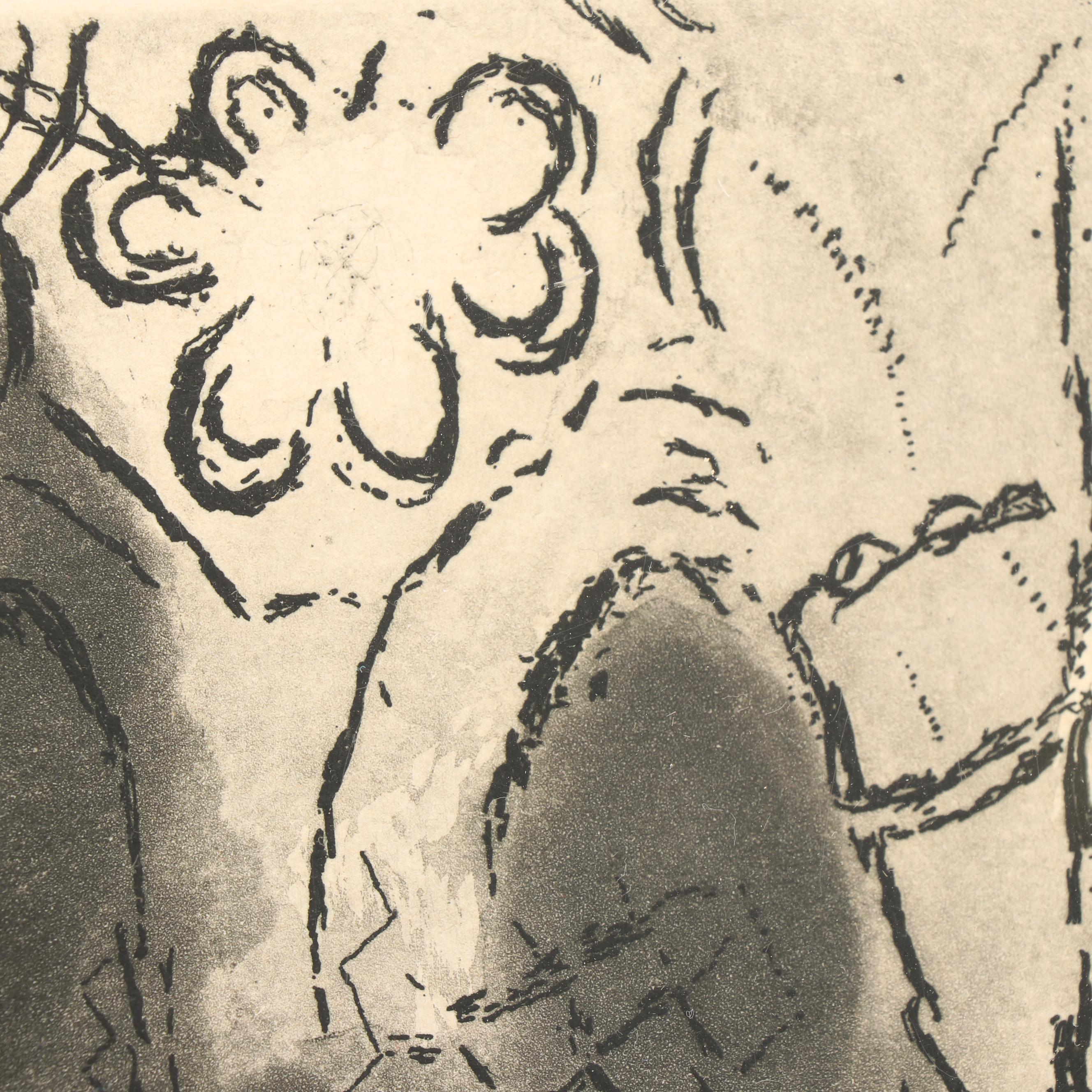 Restrike Etching after Marc Chagall "The Marriage"