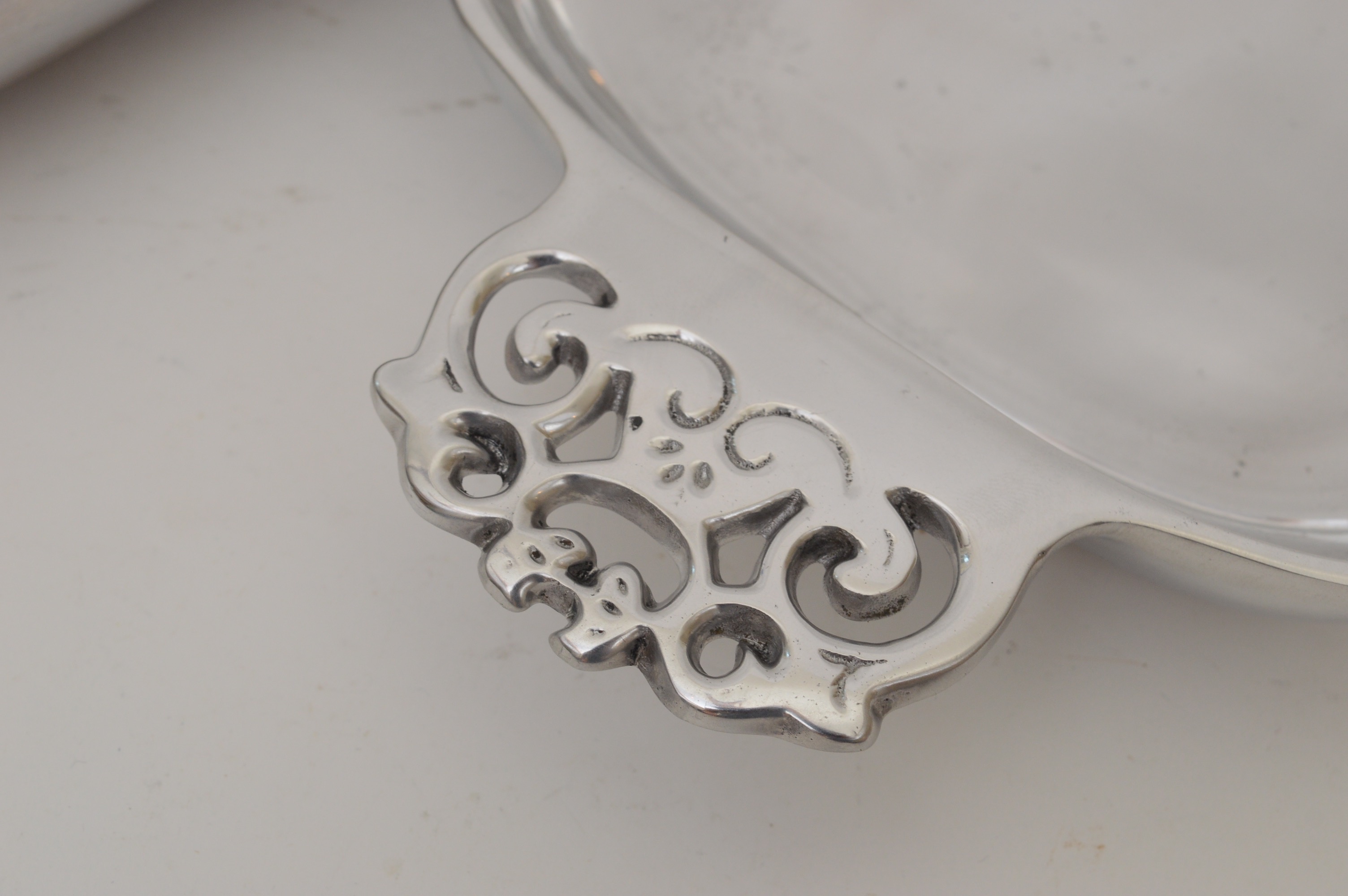 Pair of Aluminum Platters by Nambe