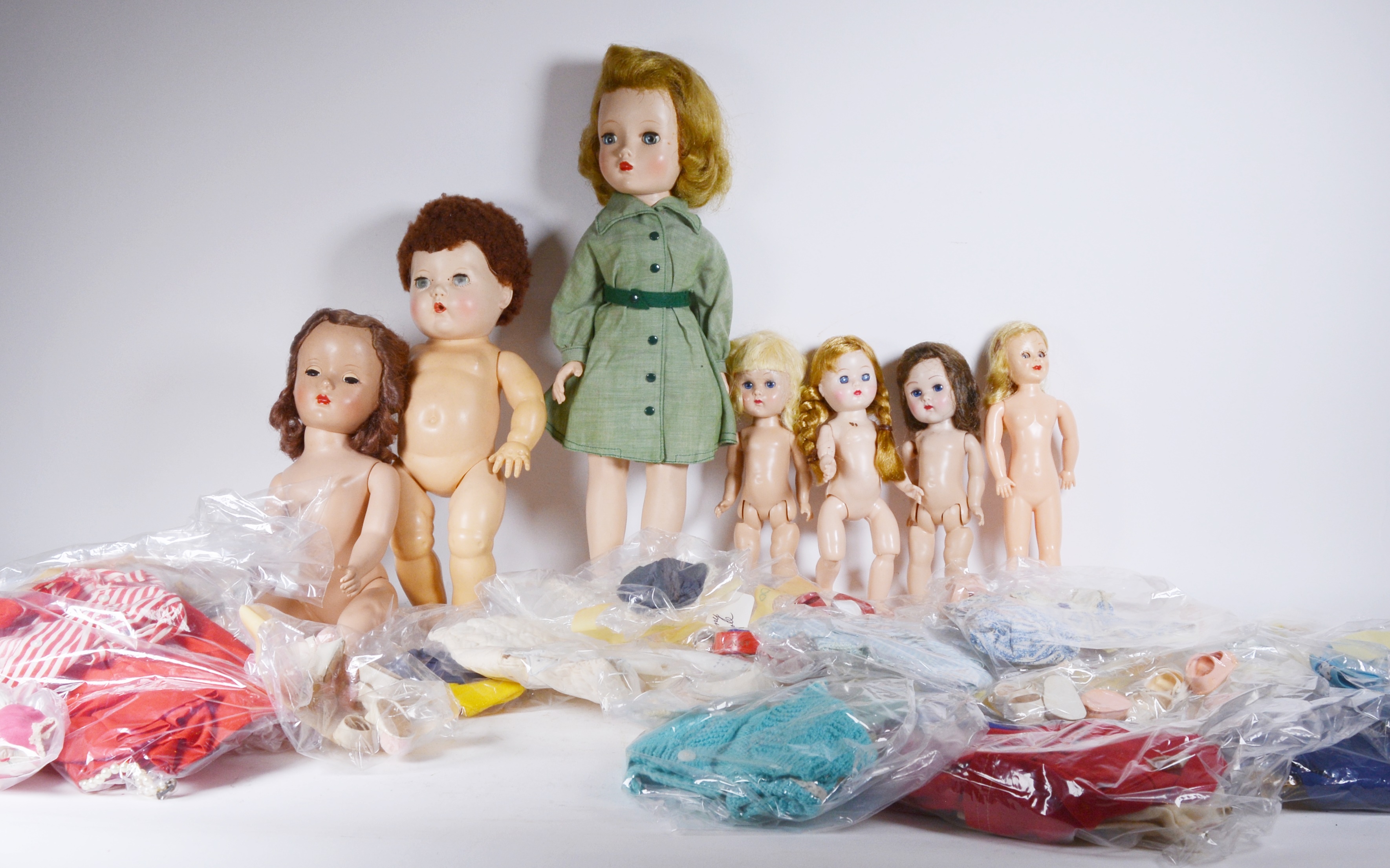 Vintage Dolls Featuring Two Ginny Dolls