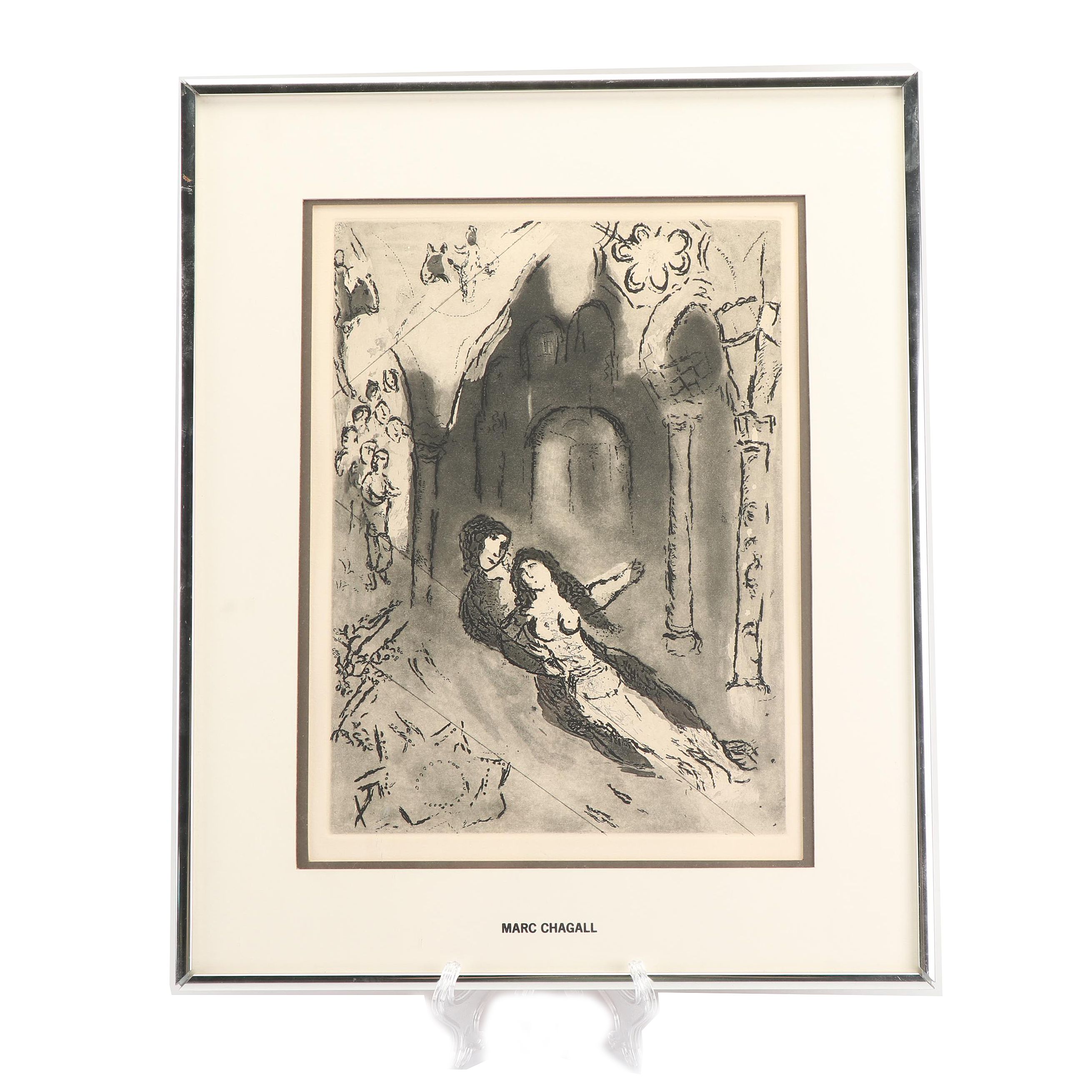 Restrike Etching after Marc Chagall "The Marriage"