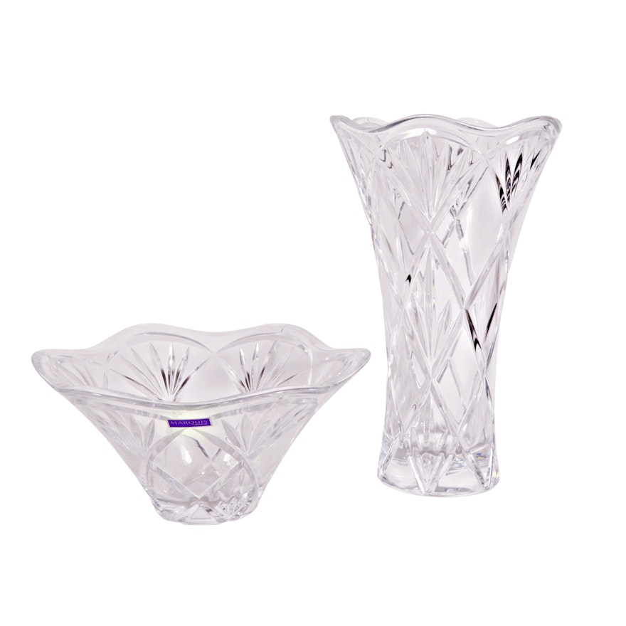 Marquis by Waterford "Honour" Vase and Bowl