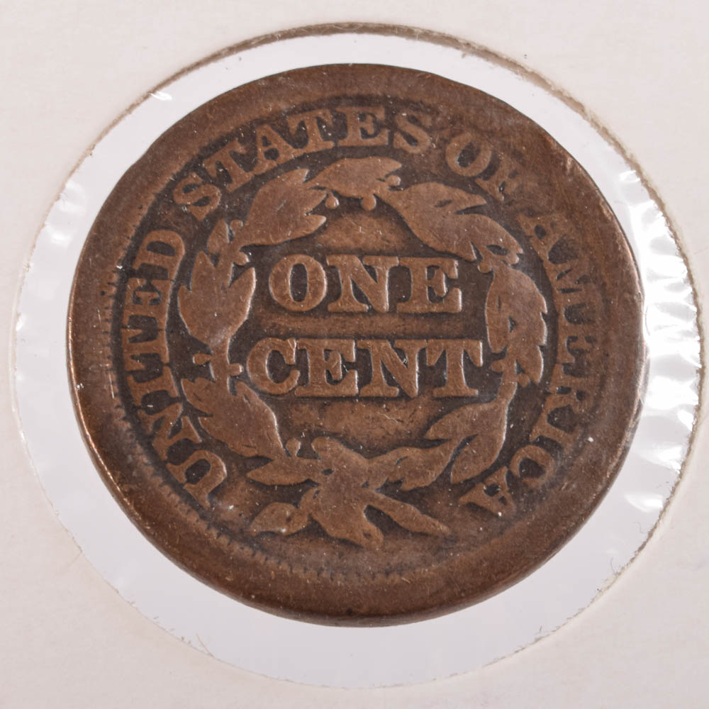 1848 Braided Hair Large Cent
