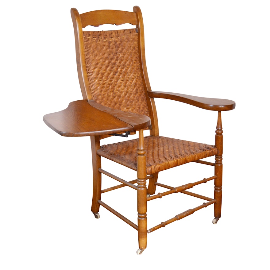 Delaware Chair Company Writing-Arm Chair, Late 19th/Early 20th Century
