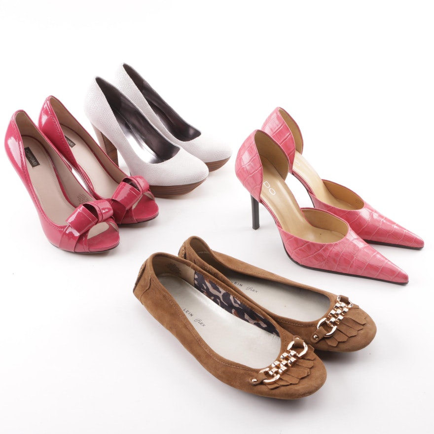 Women's High-Heeled Pumps and Moccasins including Calvin Klein and Joan & David