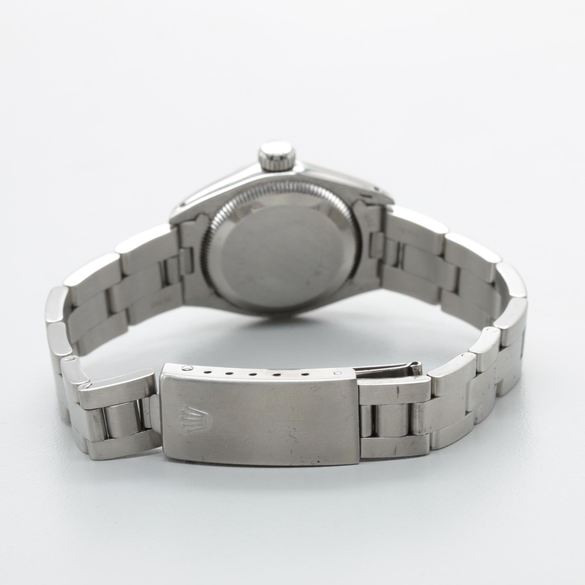 Circa 1981 Rolex Stainless Steel Blue Dial Watch