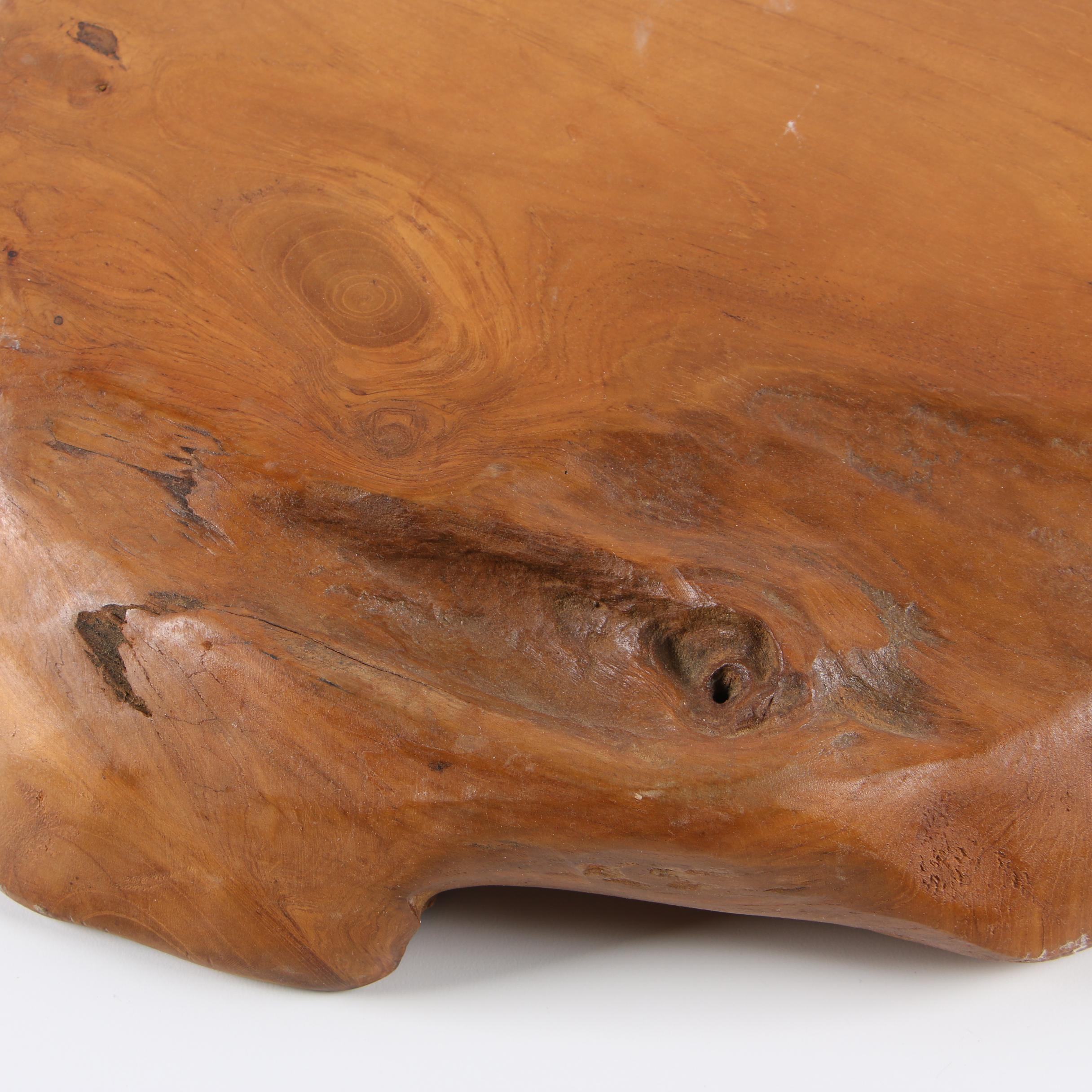 Hand Carved Natural Wood Bowl