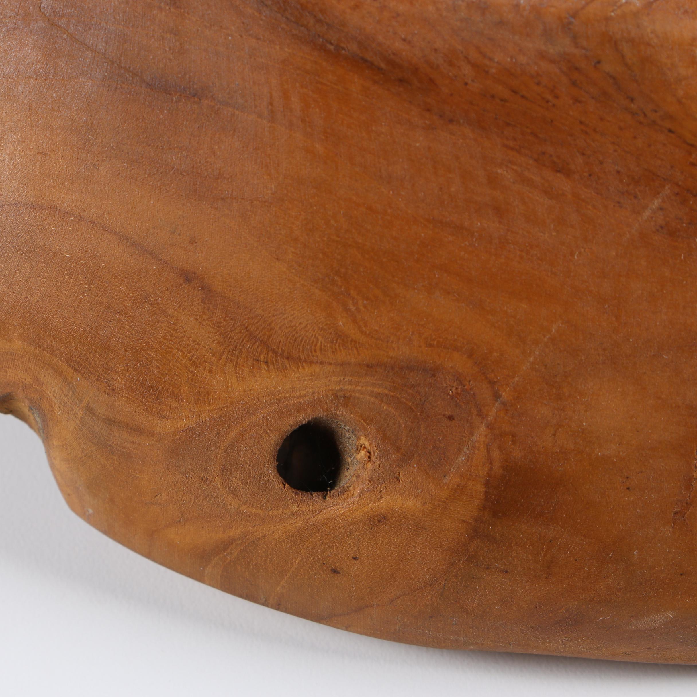 Hand Carved Natural Wood Bowl