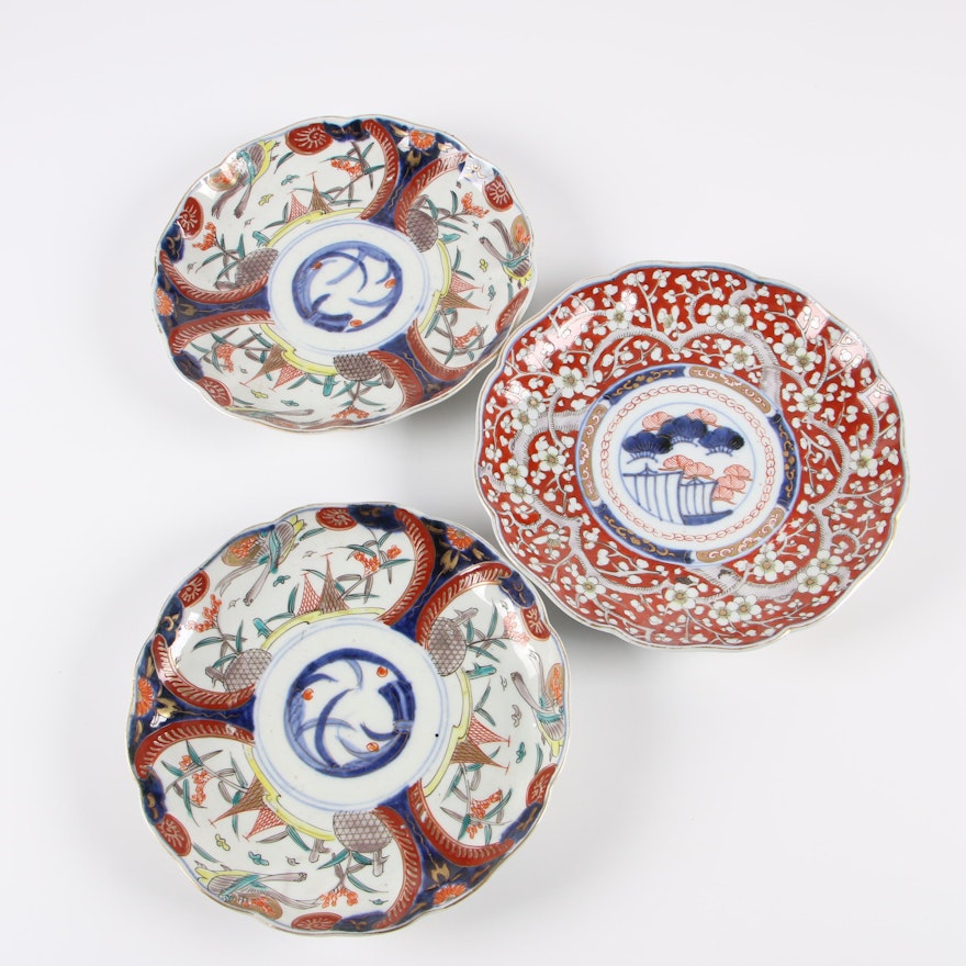 19th Century Japanese Imari Porcelain Plates