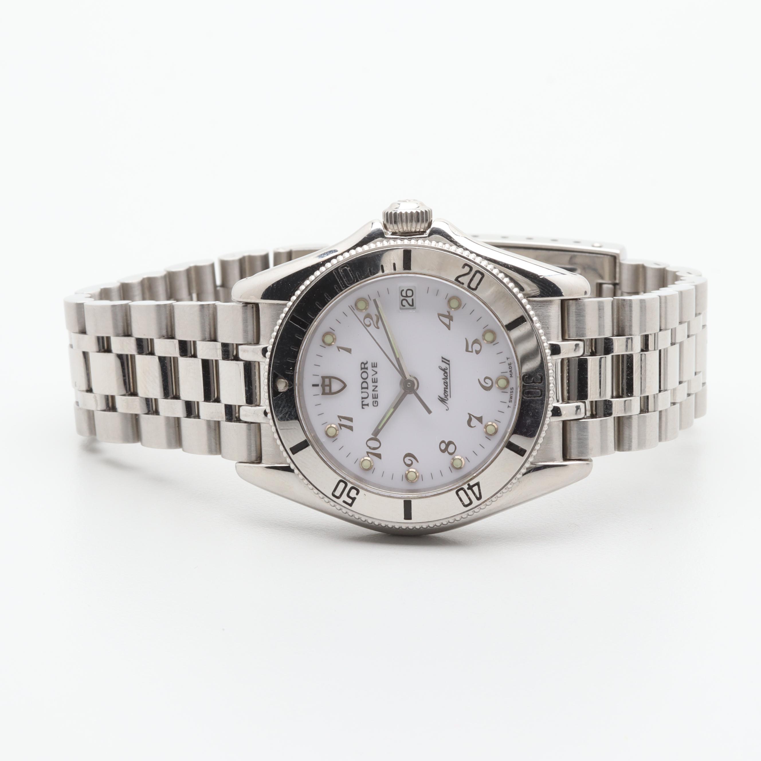 Tudor Stainless Steel Monarch II Quartz Watch