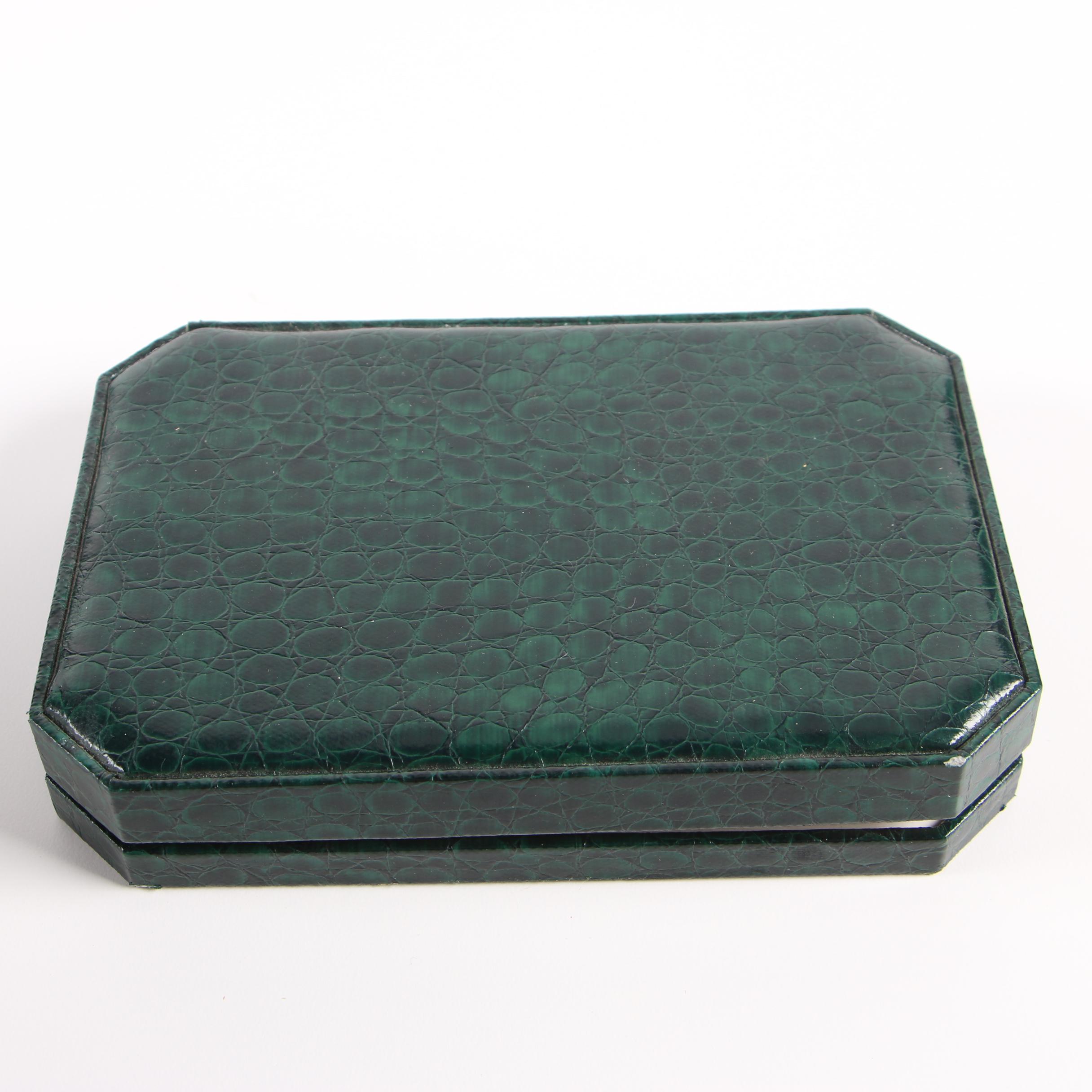 Men's Boston Collection Gold Tone and Black Resin Accessory Gift Set