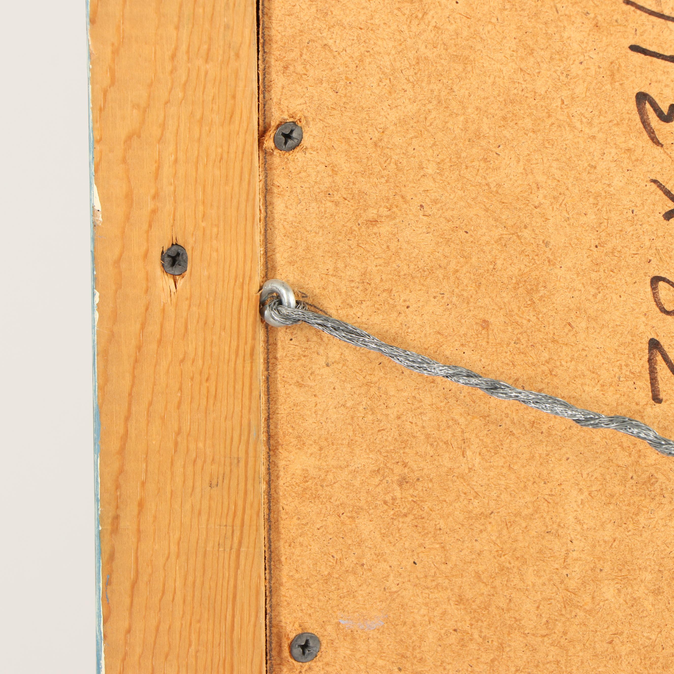 Gregory Grenon Painting on Acrylic Glass "I Sit Here"