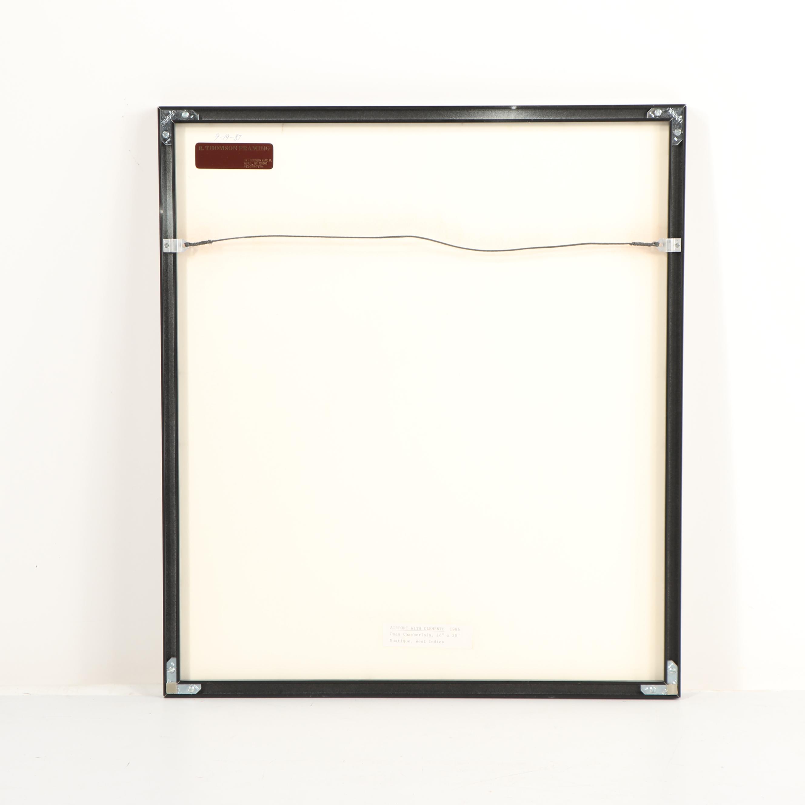 Dean Chamberlain Color Photograph "Airport with Clemente"