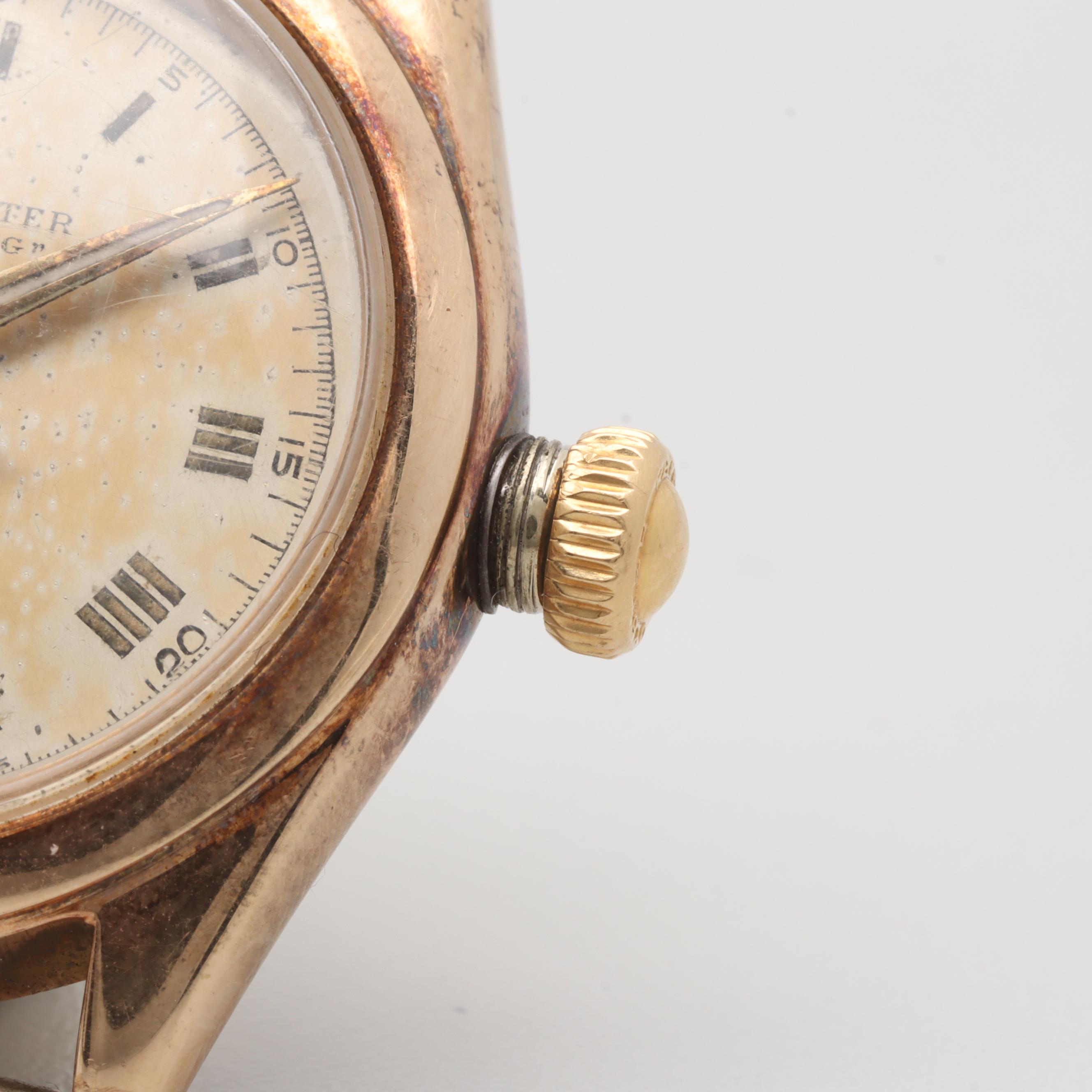 Rolex 14K Yellow Gold Oyster "Speed King" Watch Case and Works