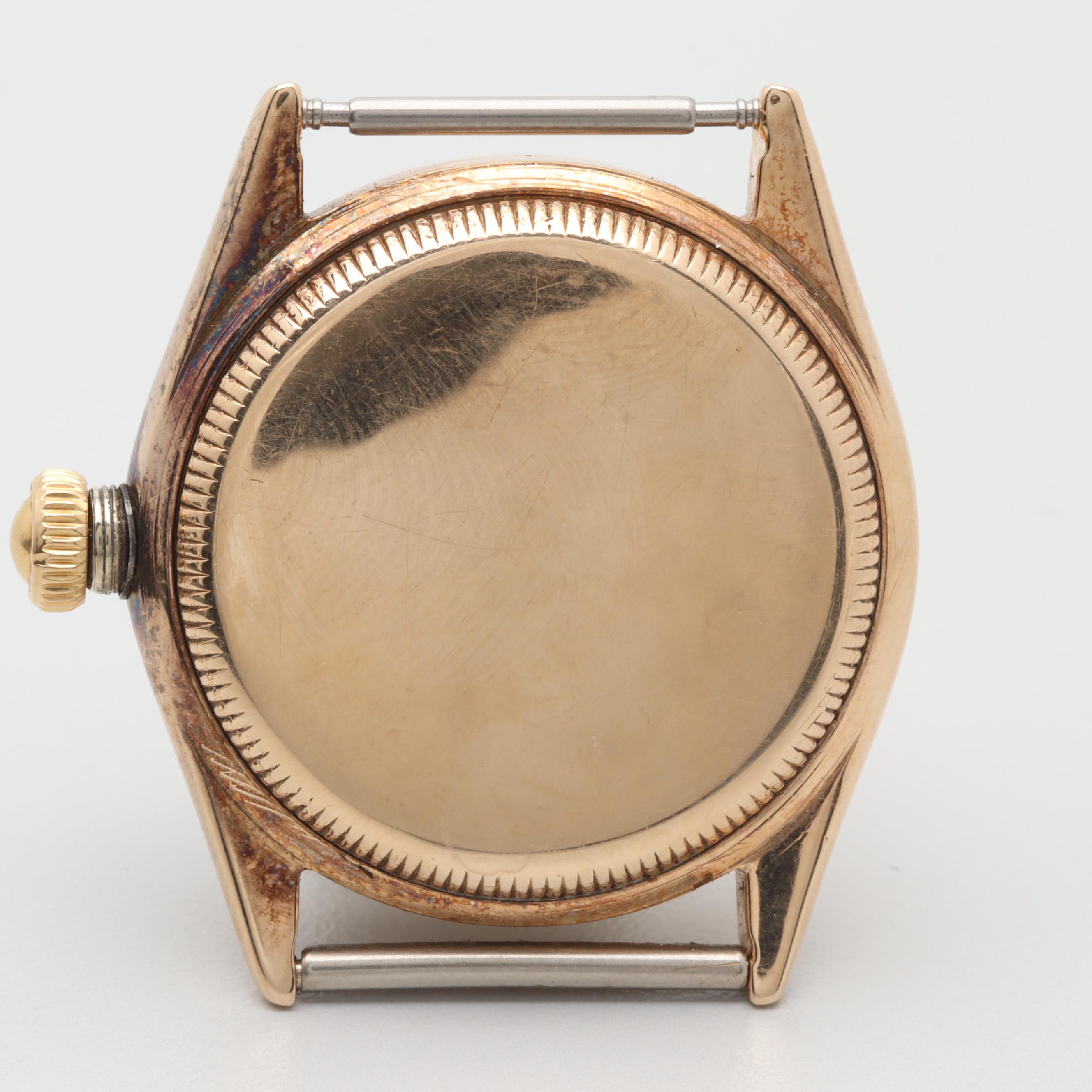 Rolex 14K Yellow Gold Oyster "Speed King" Watch Case and Works