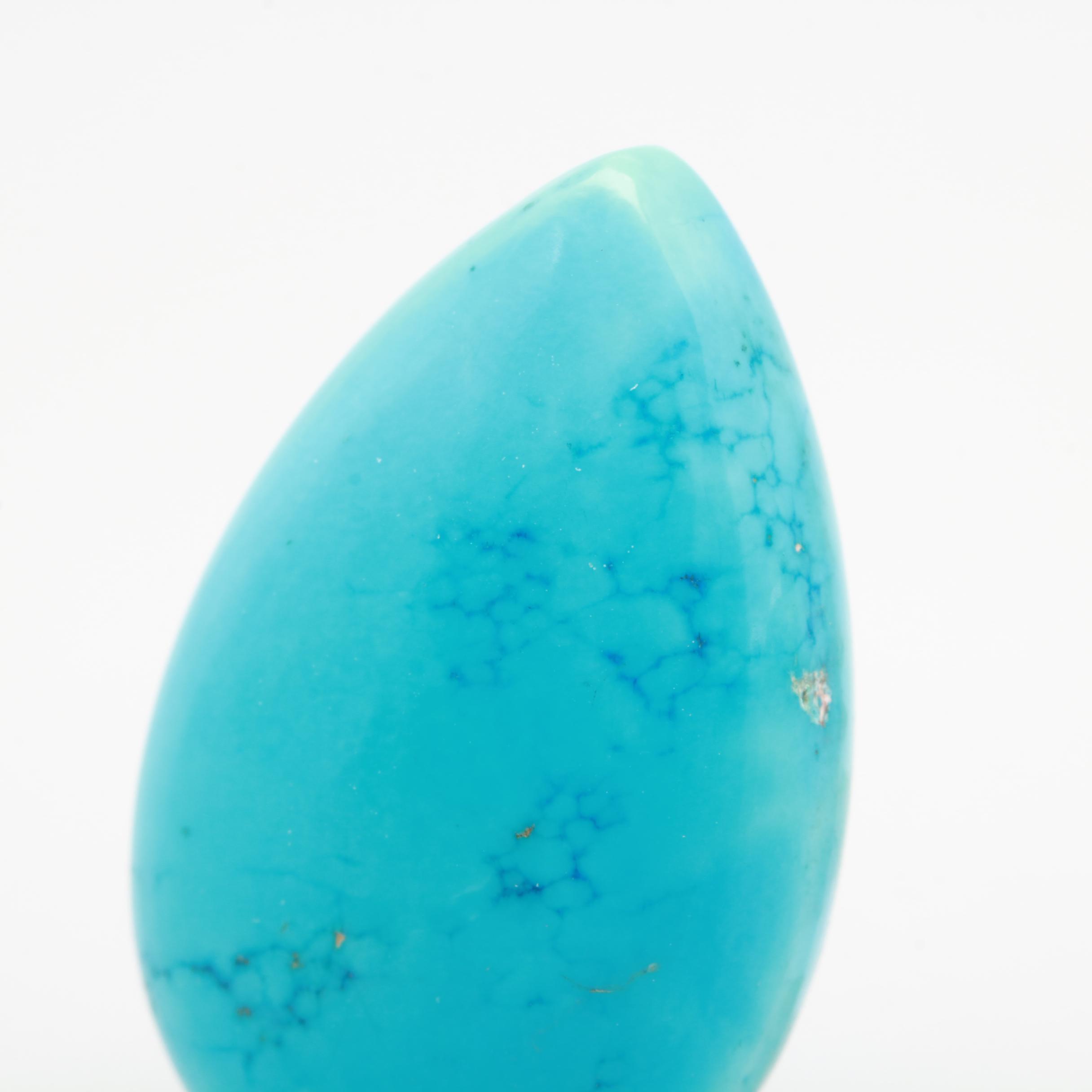 Loose Magnesite Pear Cabochon