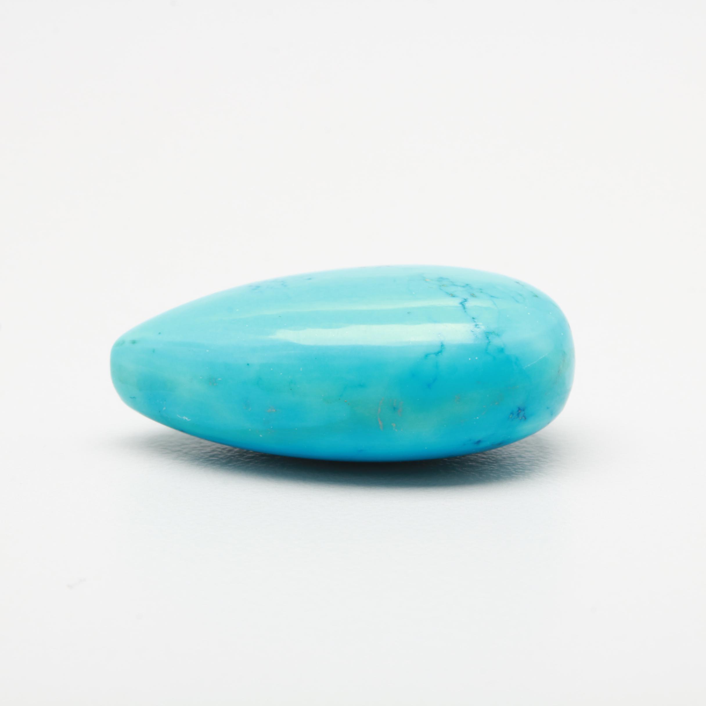 Loose Magnesite Pear Cabochon