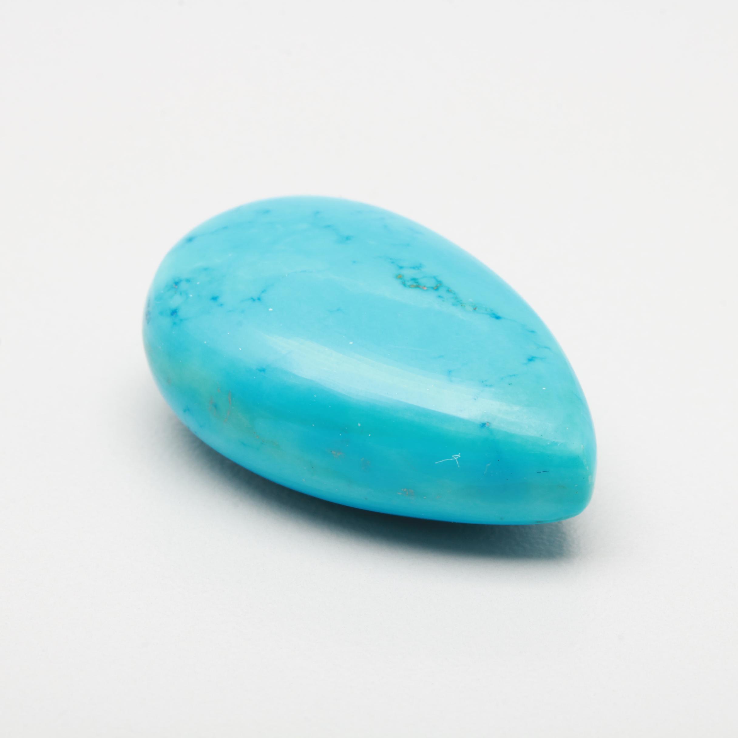 Loose Magnesite Pear Cabochon