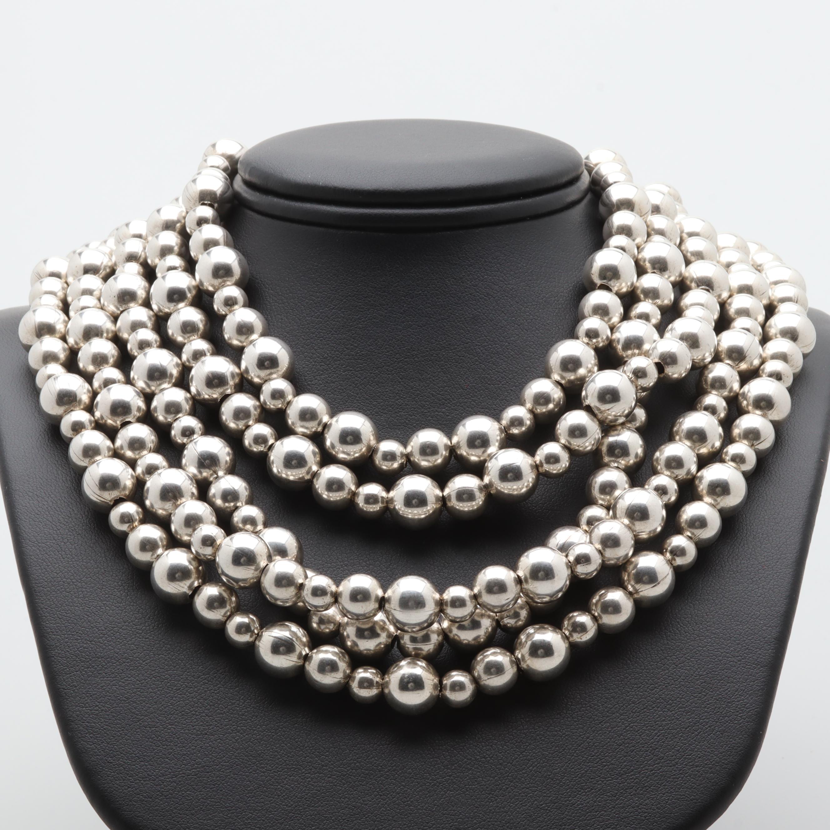 Jewelry Assortment Including Sterling Silver and Turquoise Necklace