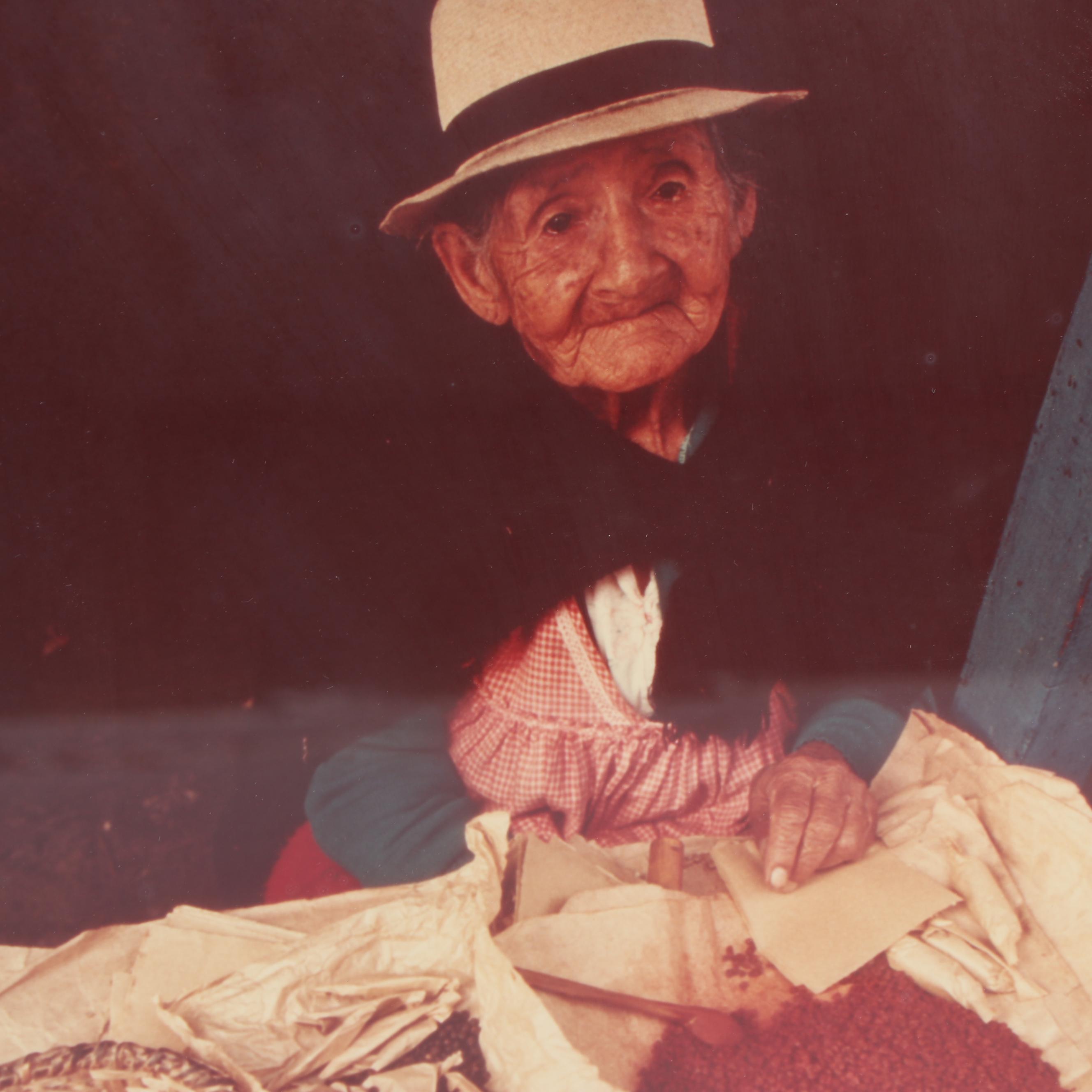 Paul Chesley Photograph "Native American Market Vendor and Her Wares"