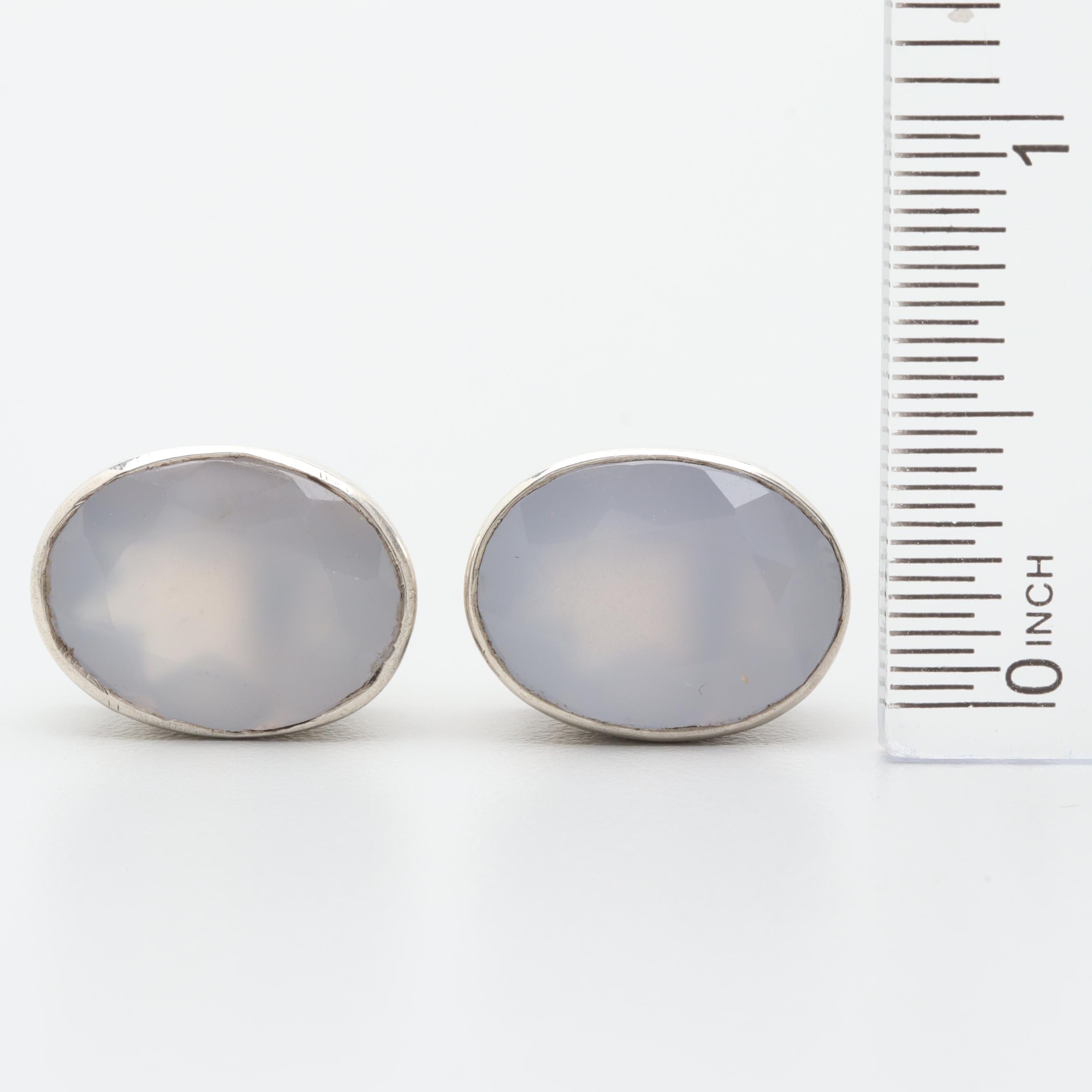 Sterling Silver Jewelry Assortment Including Quartz and Chalcedony