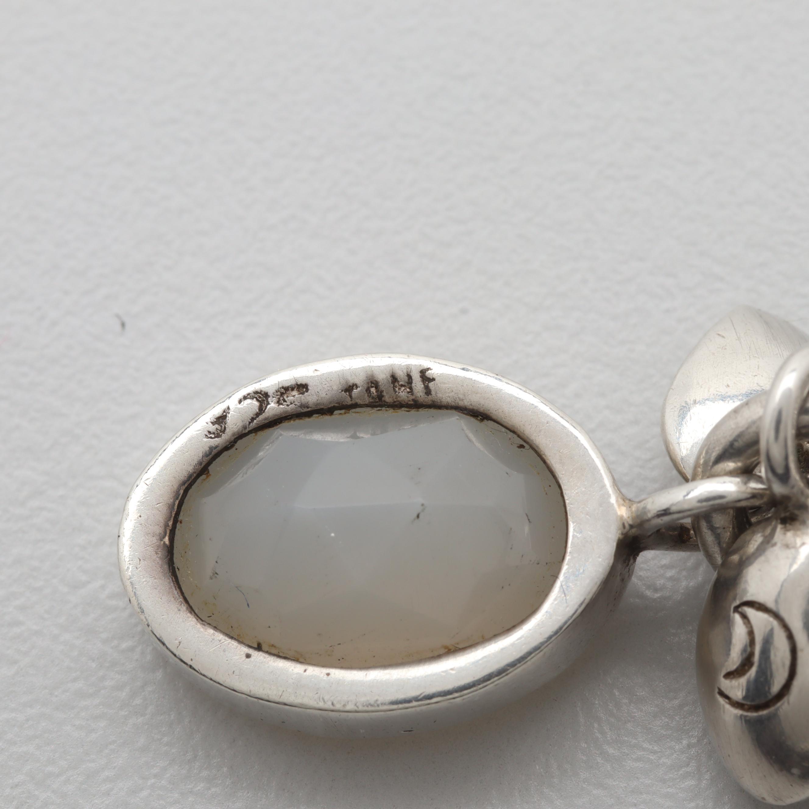 Sterling Silver Jewelry Assortment Including Quartz and Chalcedony