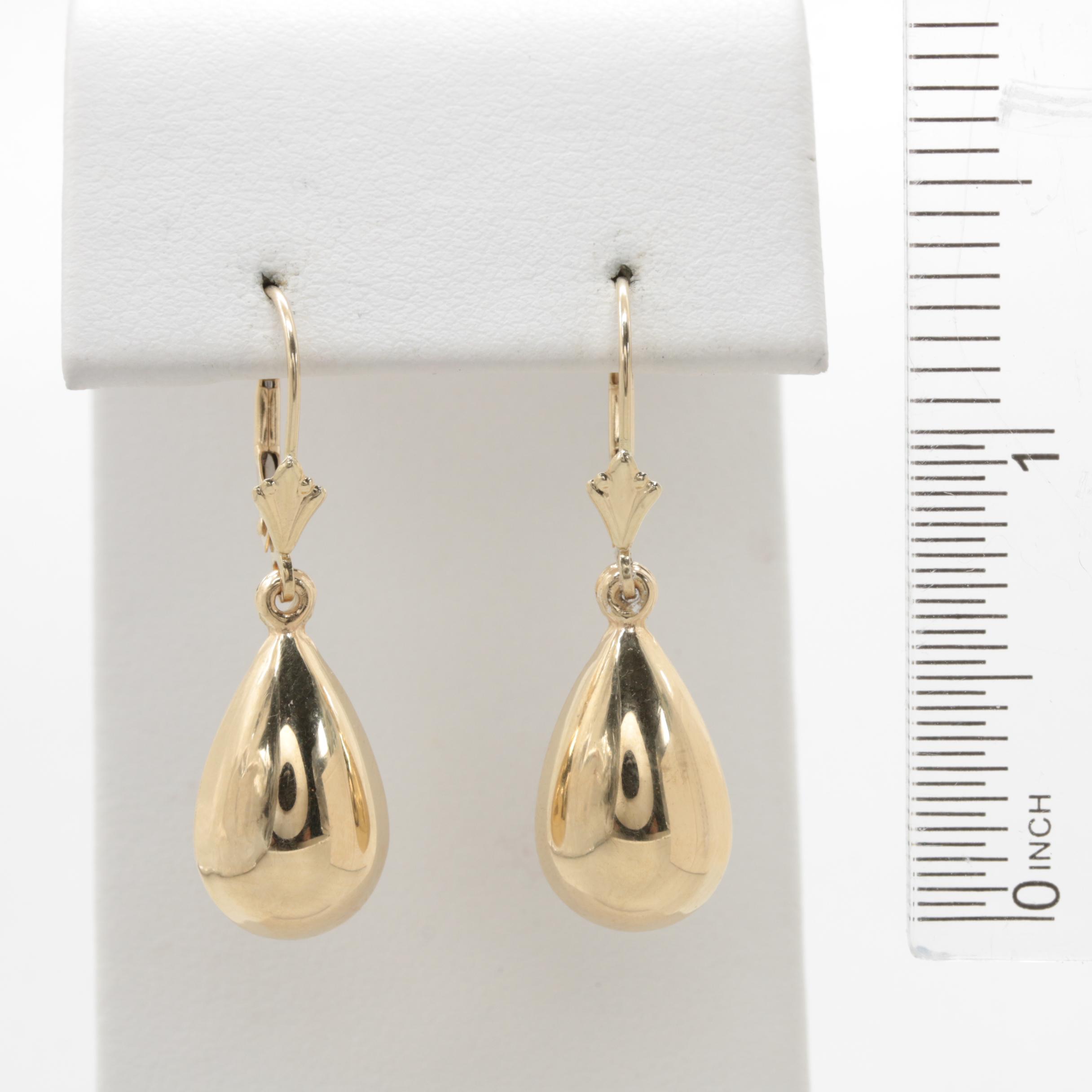 14K Yellow Gold Earrings