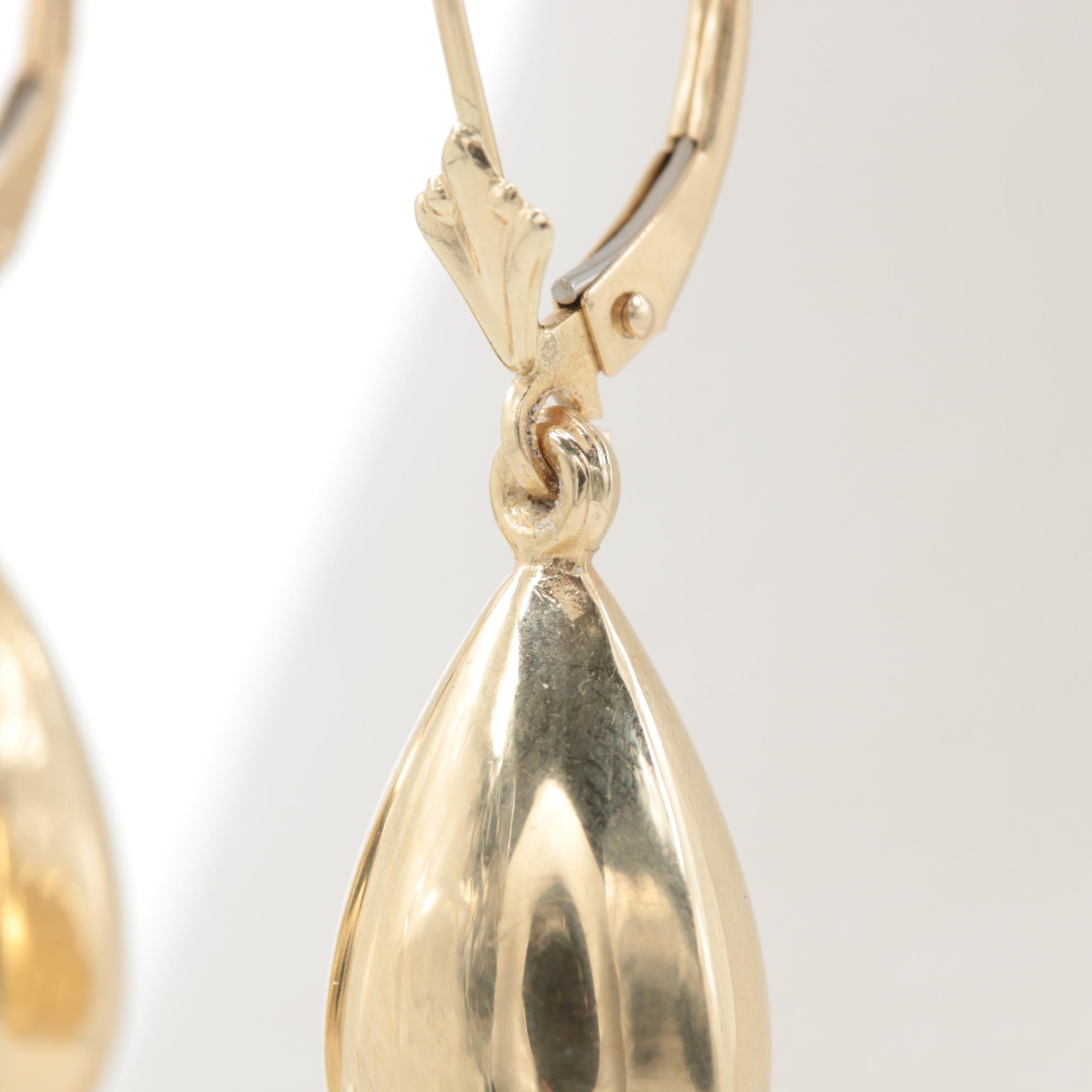 14K Yellow Gold Earrings