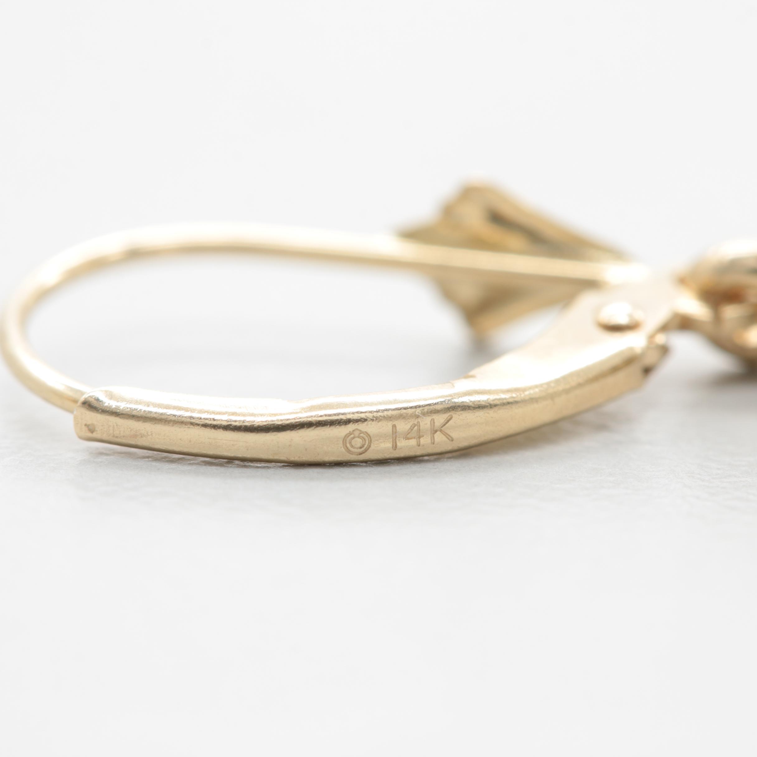 14K Yellow Gold Earrings