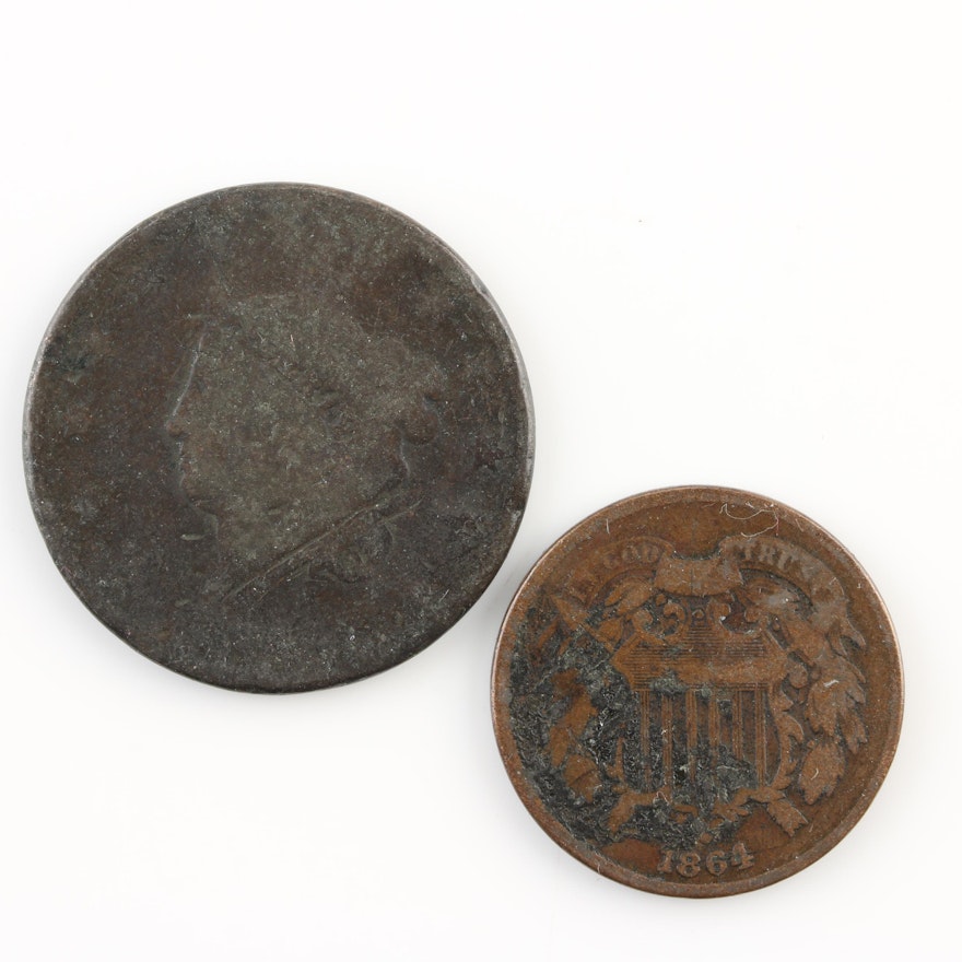 Two Antique U.S. Coins