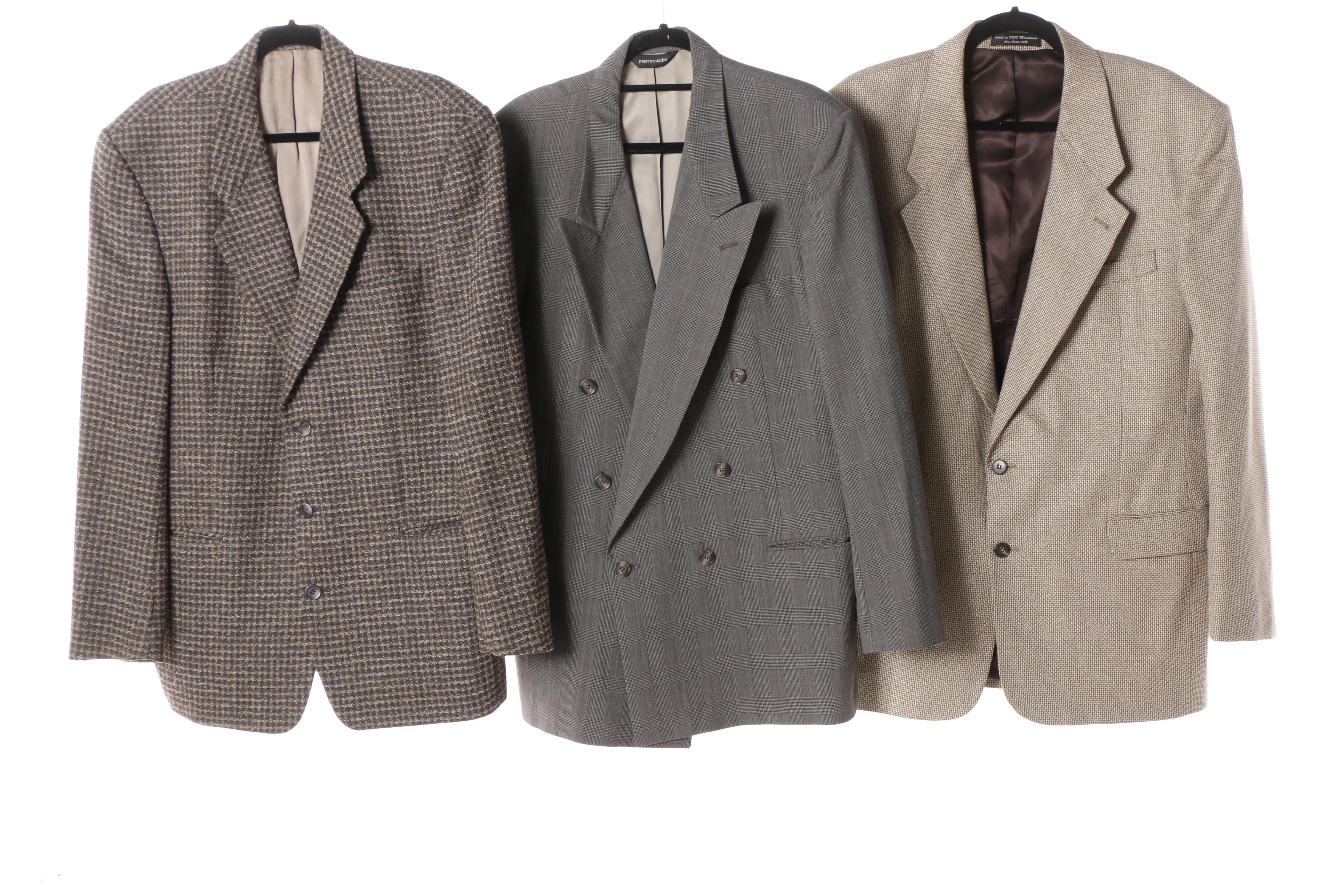 Men's Vintage Suit and Jackets including Christian Dior and Pierre Cardin