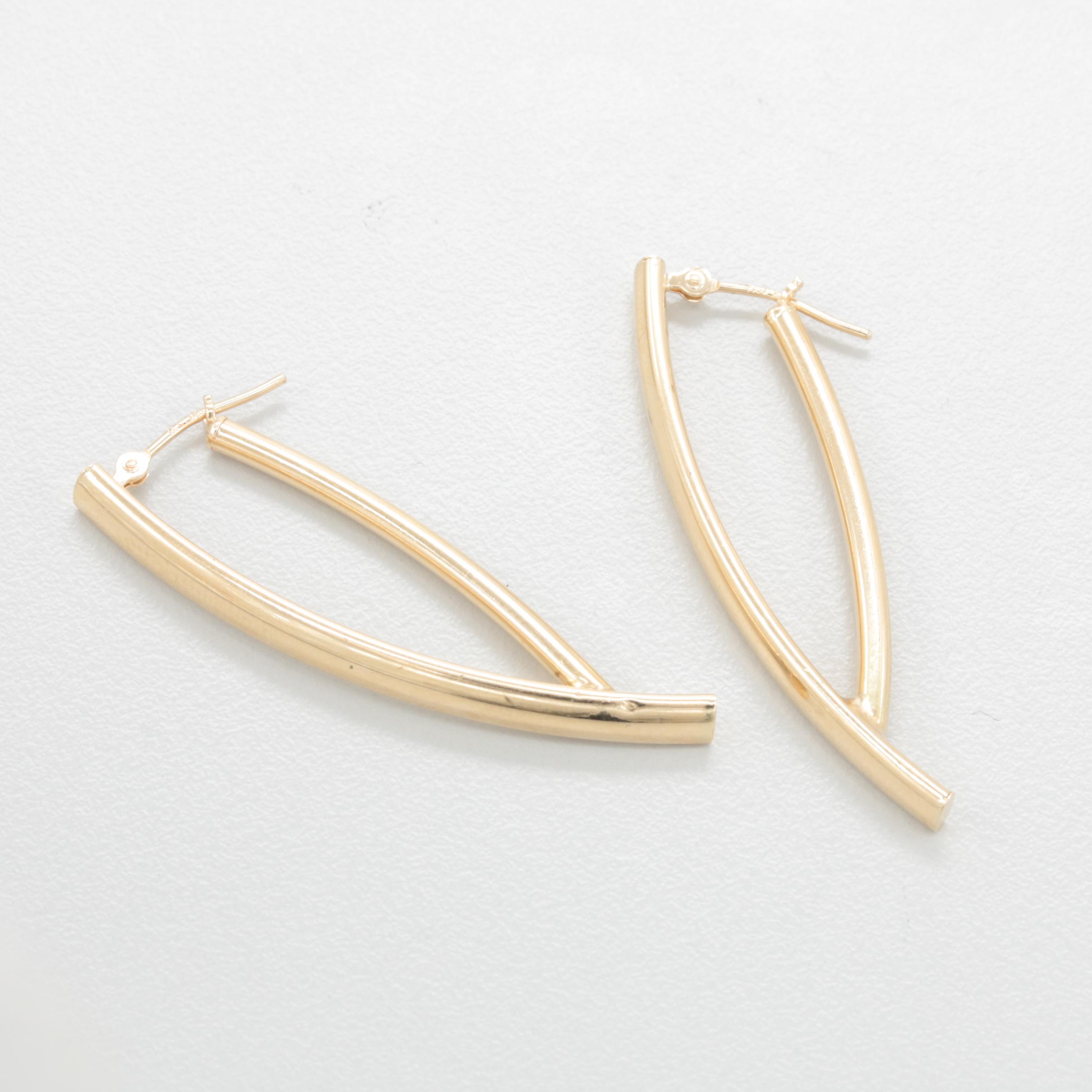 14K Yellow Gold Earrings