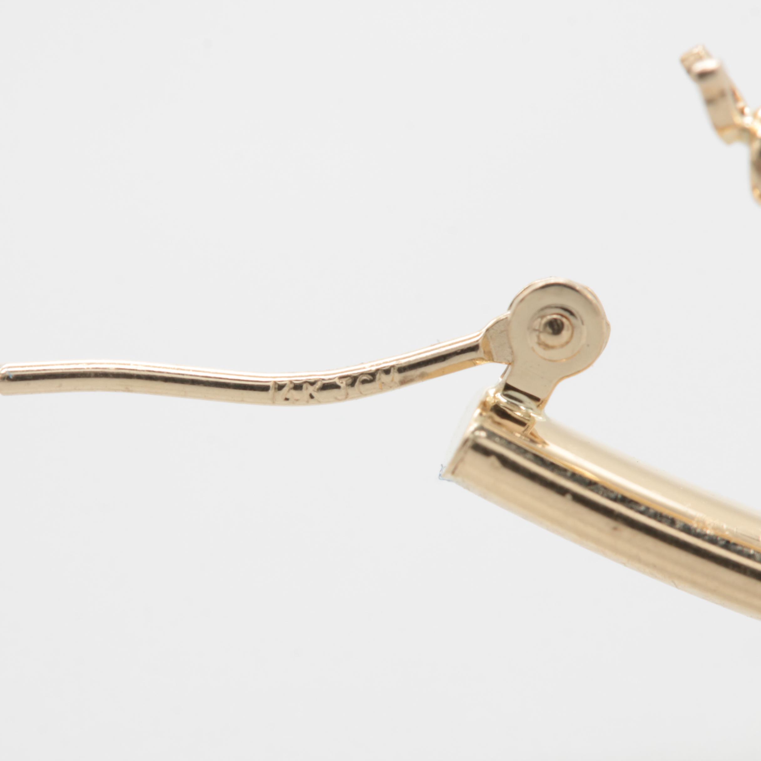 14K Yellow Gold Earrings