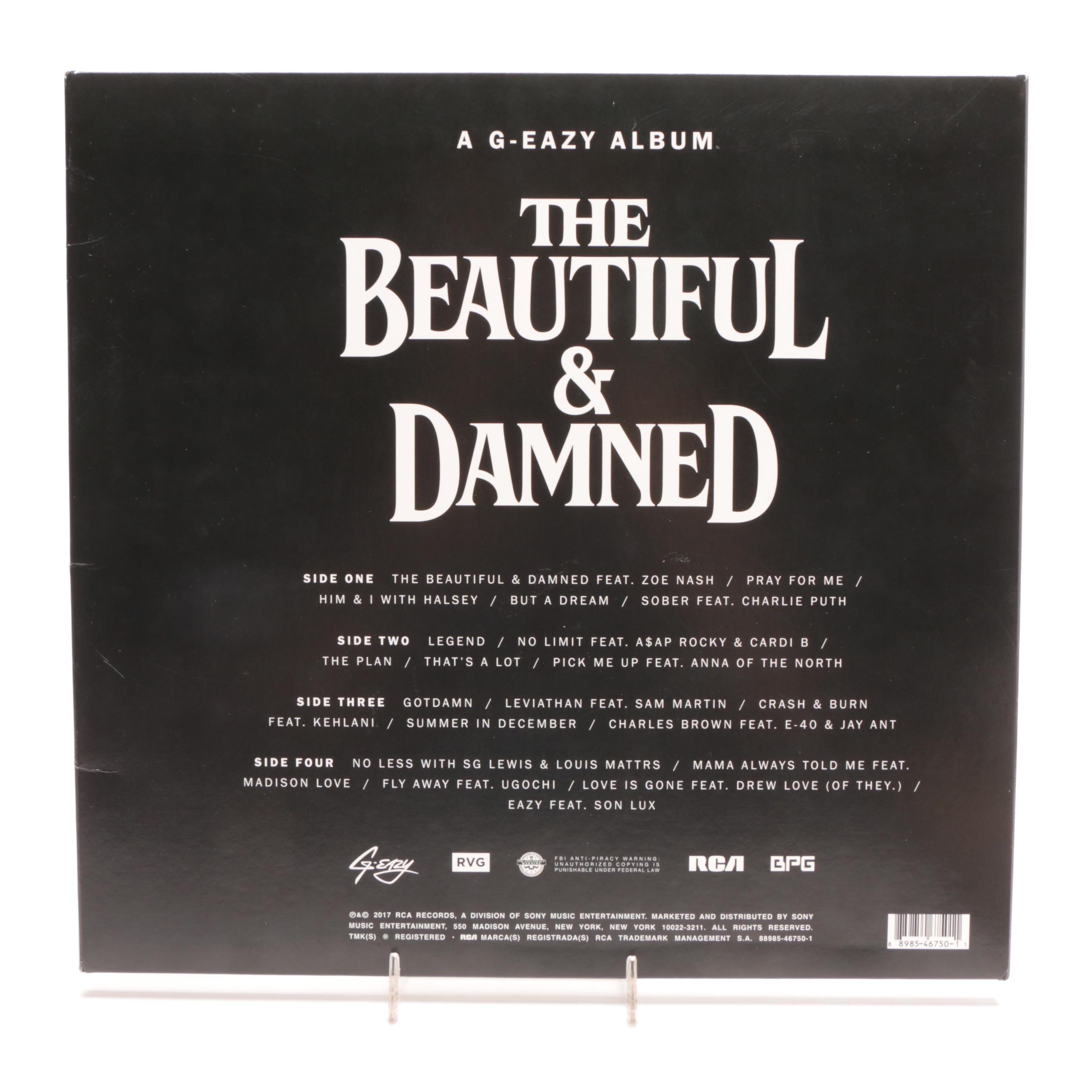 G-EAZY Signed Double Album "The Beautiful & Damned"  COA
