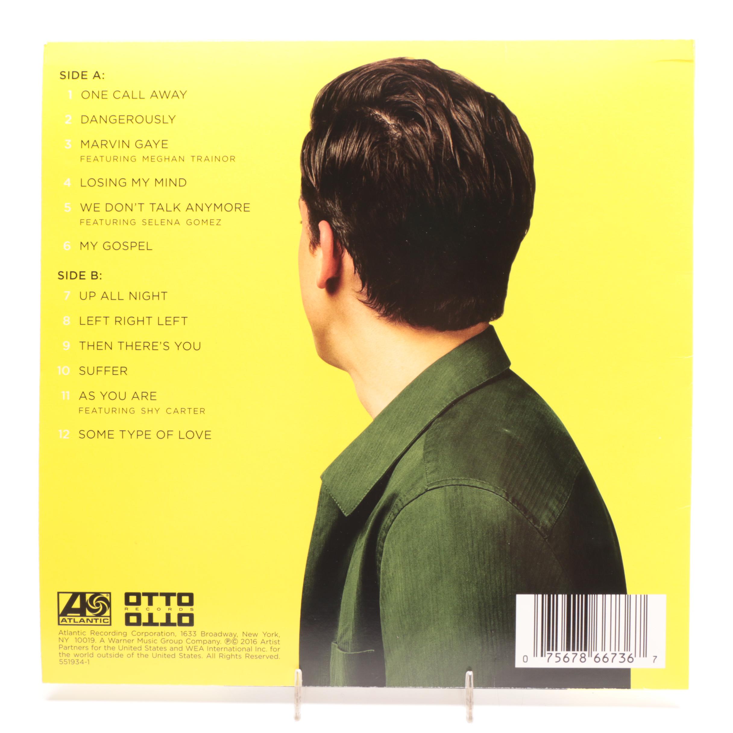 Charlie Puth Signed "Nine Track Mind" Album Cover